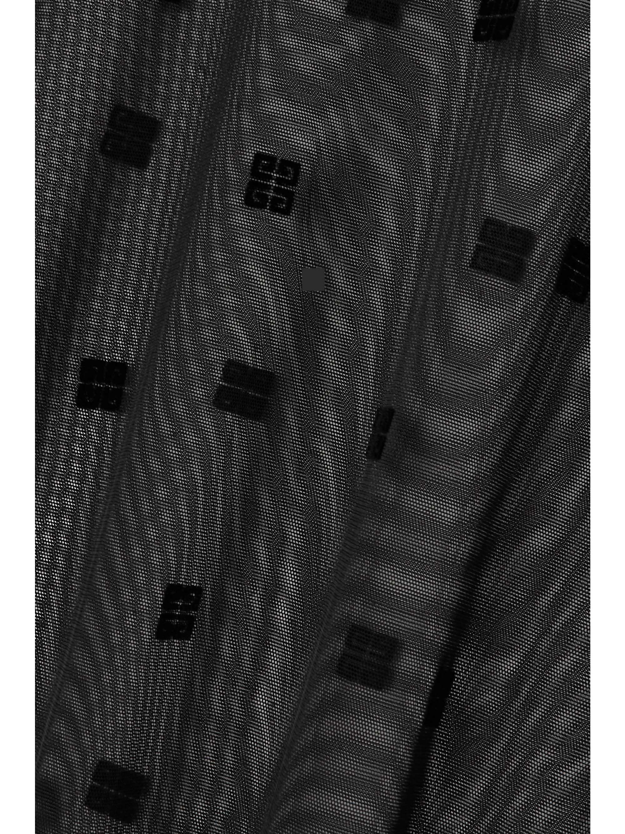 GIVENCHY 4G flocked stretch-tulle T-shirt