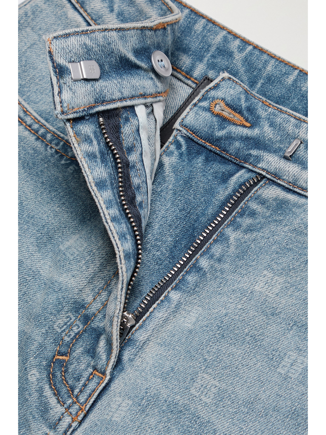 Givenchy Printed High-rise Skinny Jeans In Blue