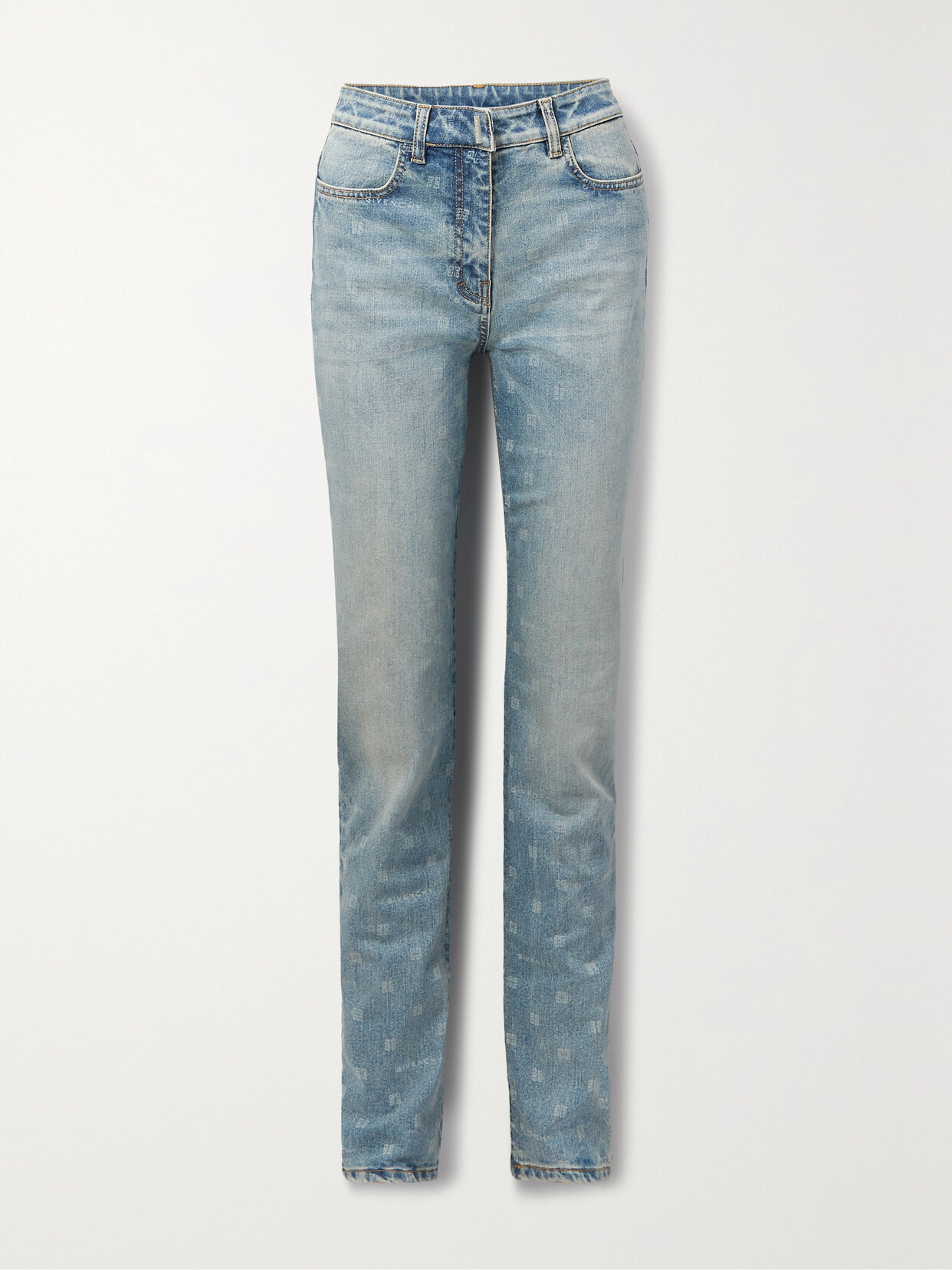 Givenchy - Printed High-rise Skinny Jeans - Blue