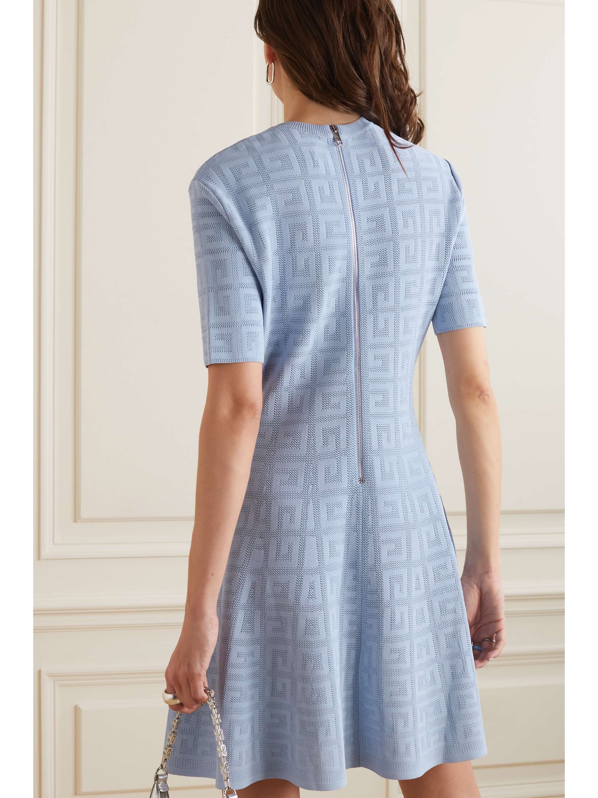 GIVENCHY Mini-robe en mailles jacquard