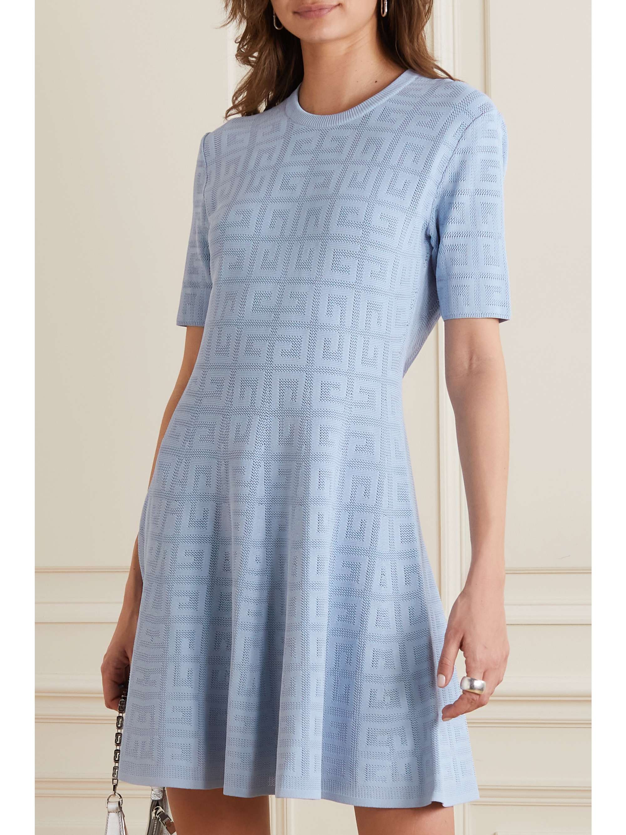 GIVENCHY Mini-robe en mailles jacquard