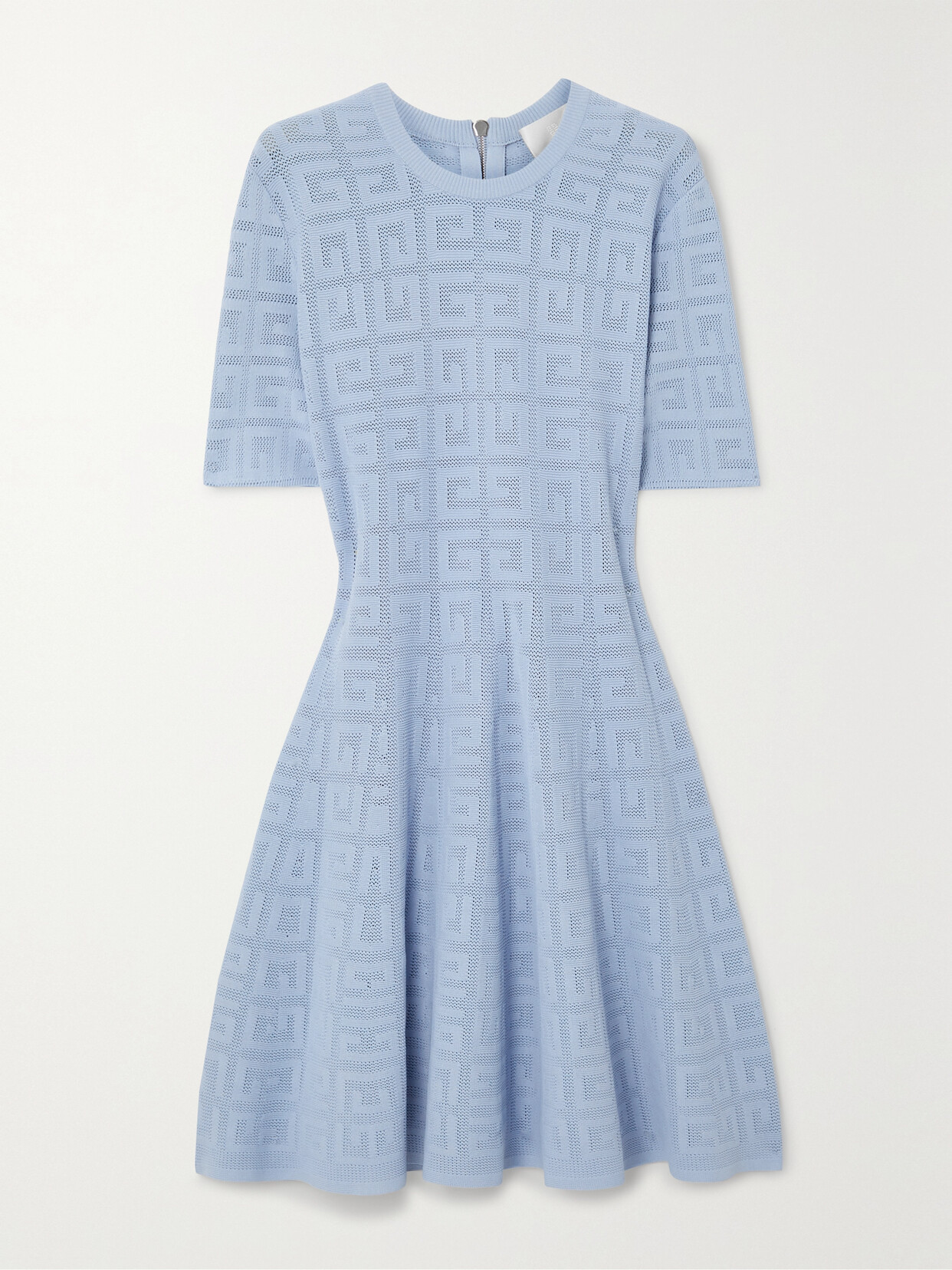 Givenchy - Jacquard-knit Mini Dress - Blue