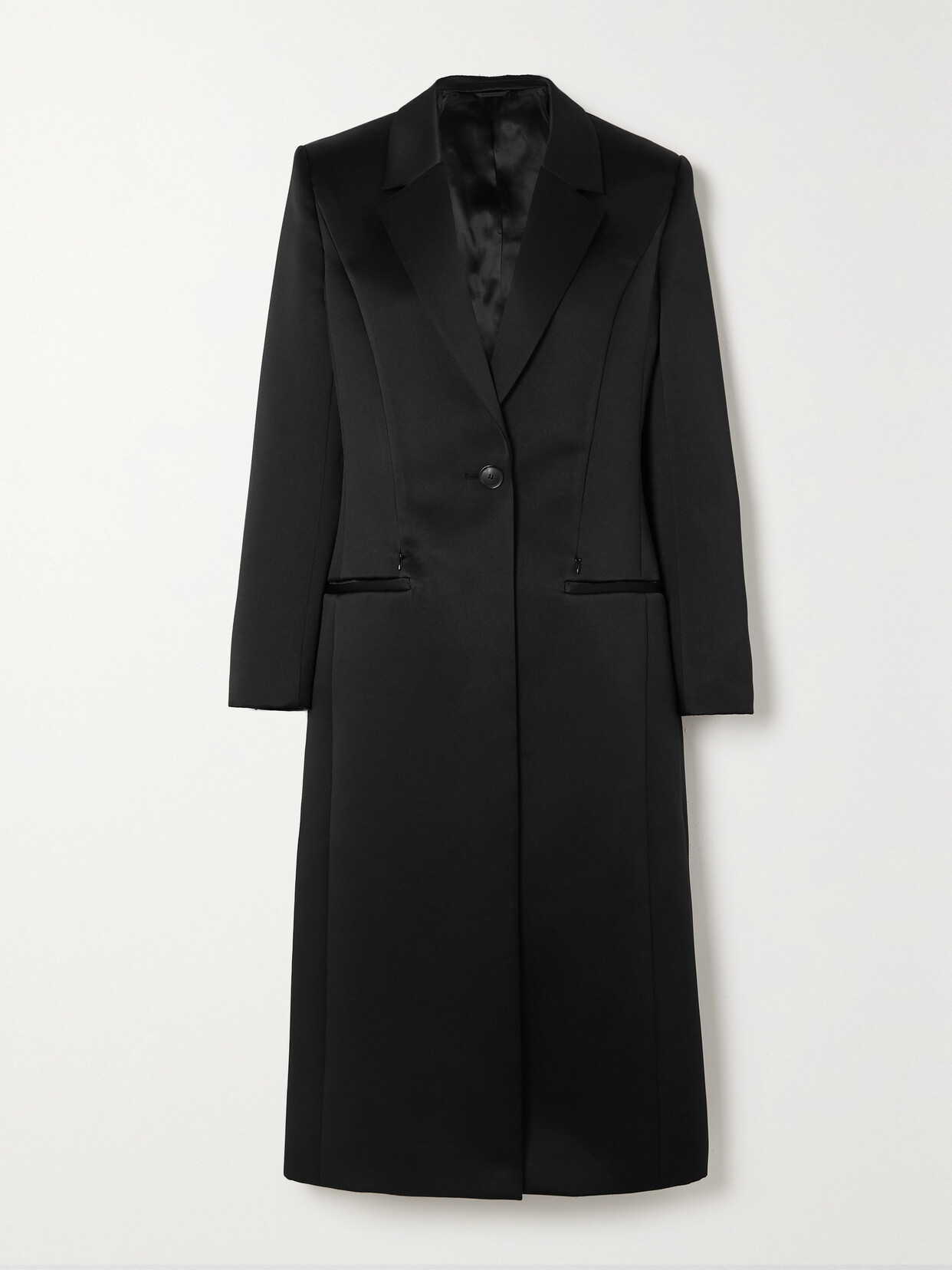 Givenchy - Satin Coat - Black