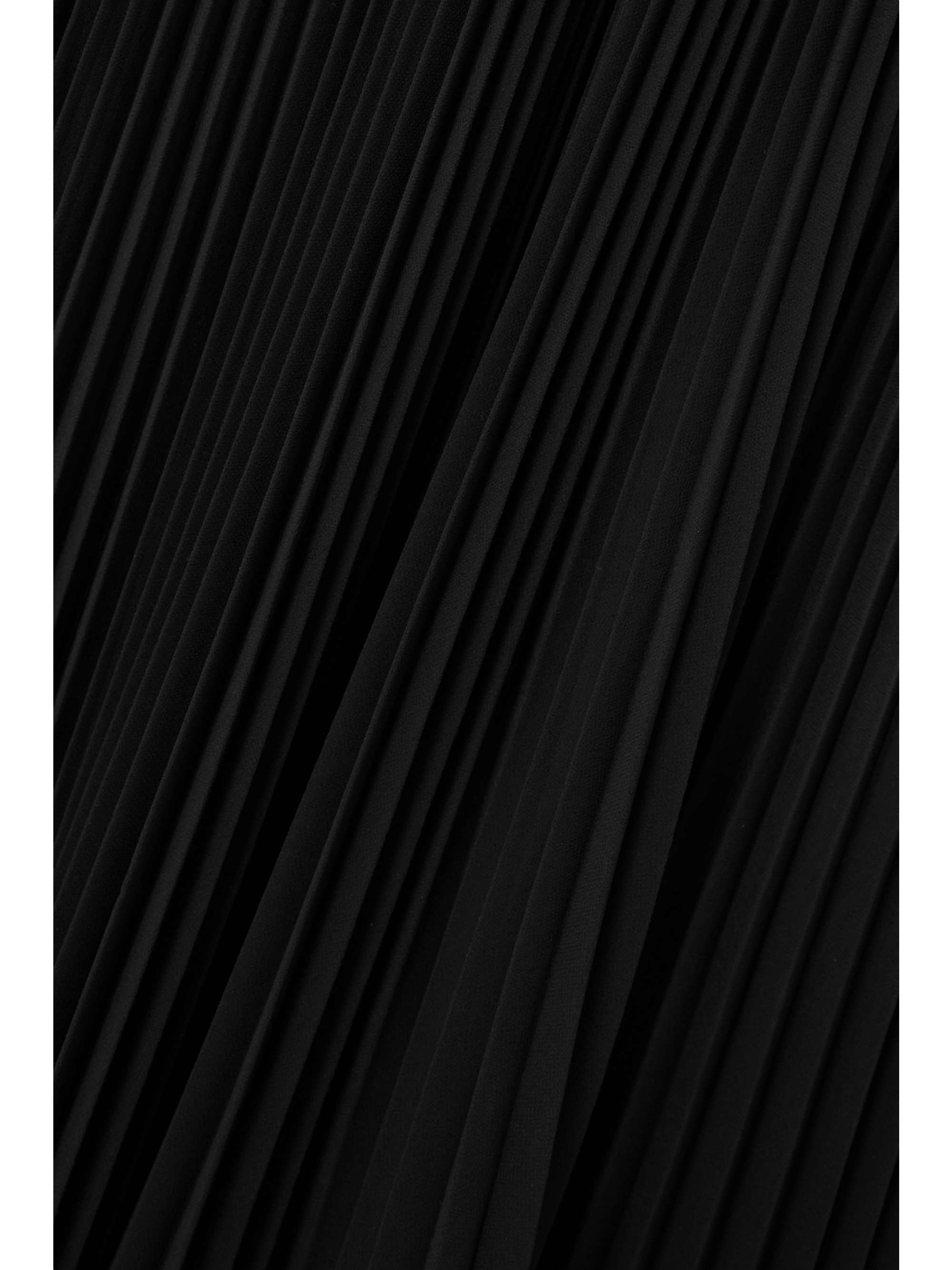 GIVENCHY Robe du soir bustier en soie stretch froncée et en tissu technique plissé