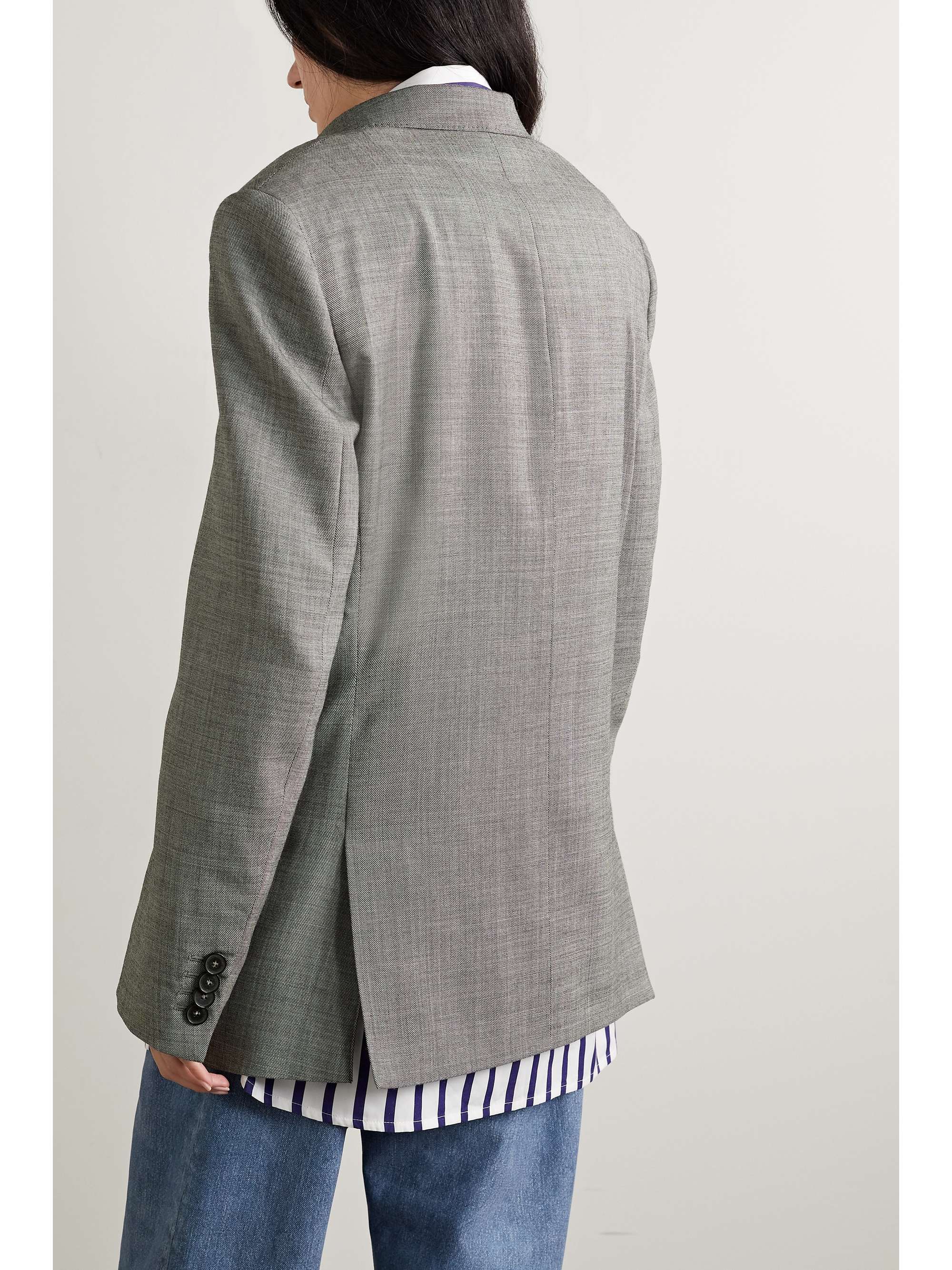 STELLA MCCARTNEY Blazer oversize à double boutonnage en laine mélangée