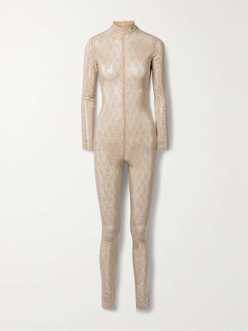 Stella McCartney Crystal-embellished Lace Jumpsuit