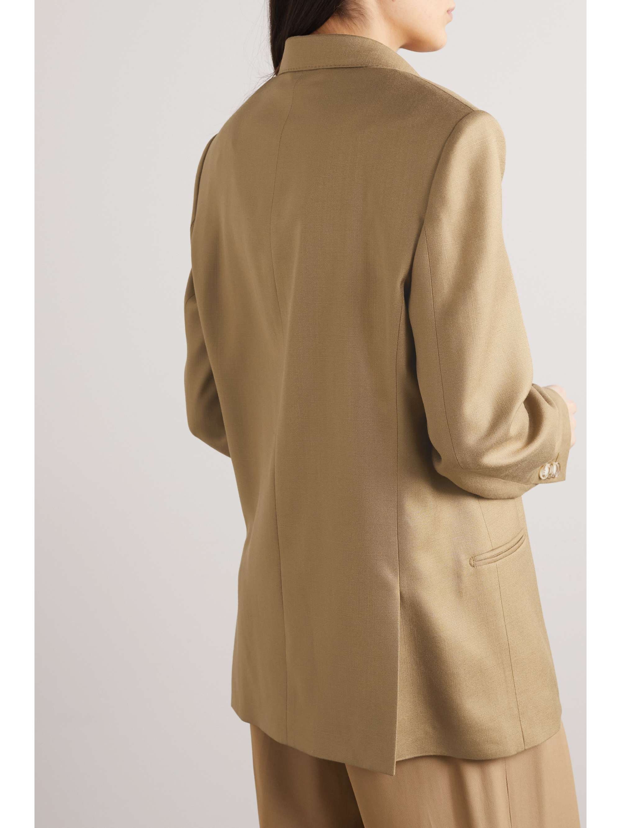 STELLA MCCARTNEY 더블 브레스티드 그랑 드 푸드르 블레이저