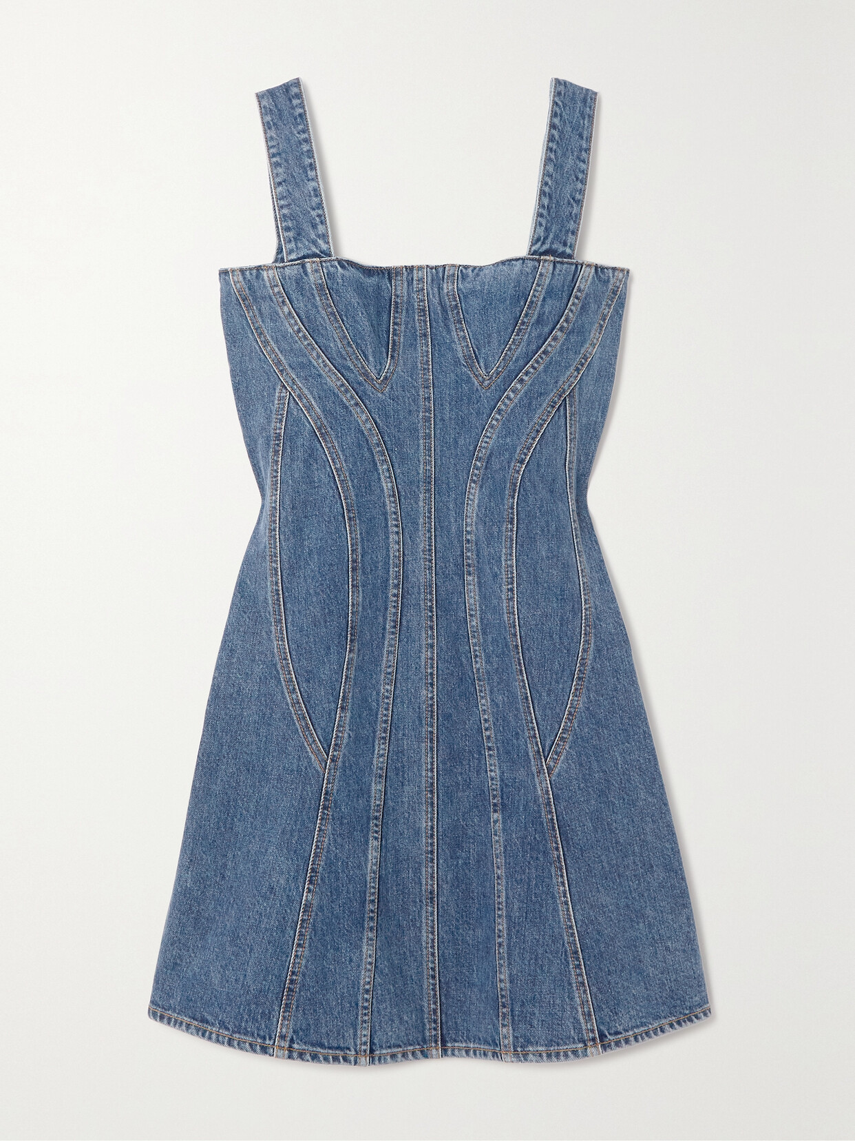 Stella McCartney - Denim Mini Dress - Blue