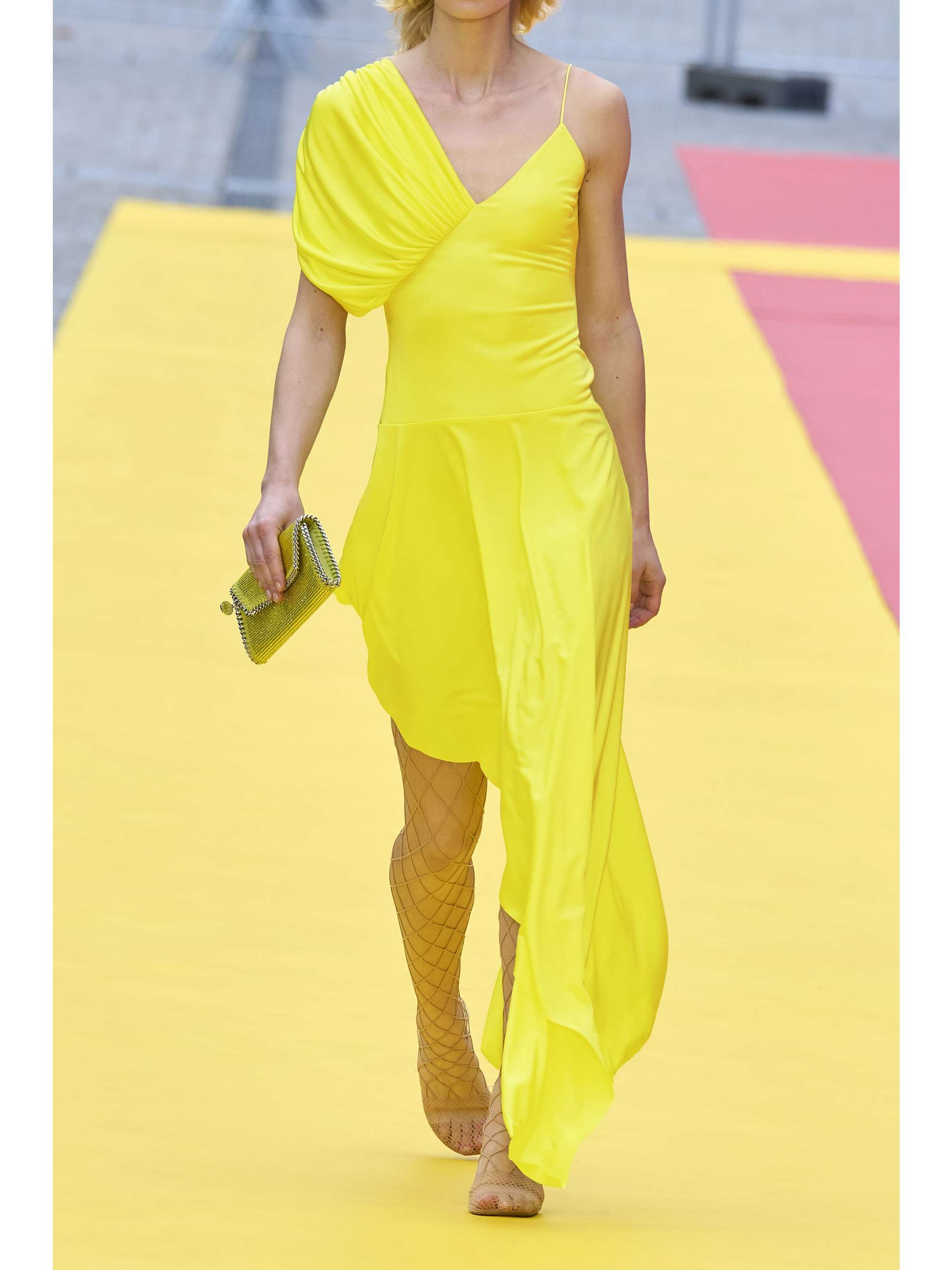 STELLA MCCARTNEY Asymmetric draped jersey dress