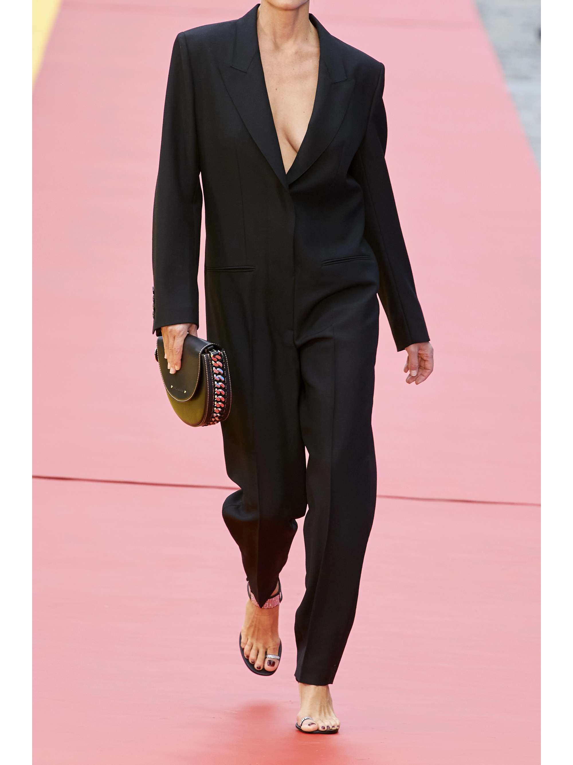 STELLA MCCARTNEY 織地 ジャンプスーツ タック入り