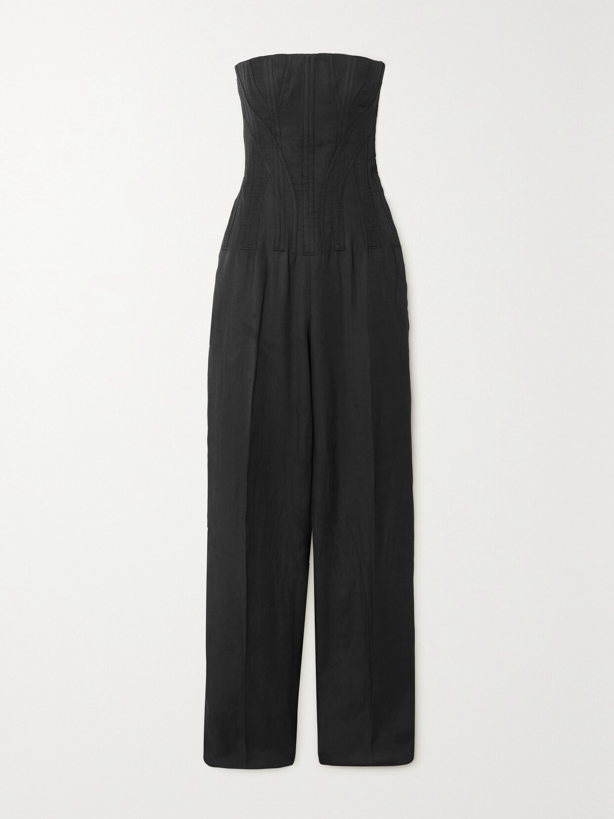 Stella McCartney - Strapless Twill Jumpsuit - Black