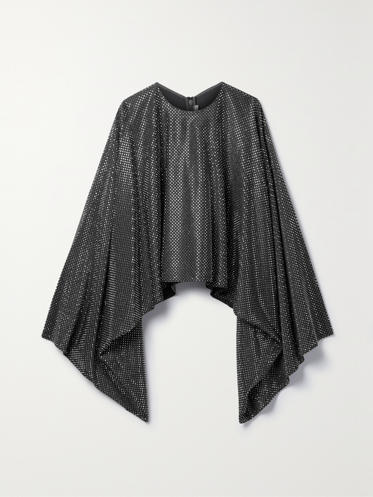 STELLA MCCARTNEY CRYSTAL-EMBELLISHED CREPE BLOUSE