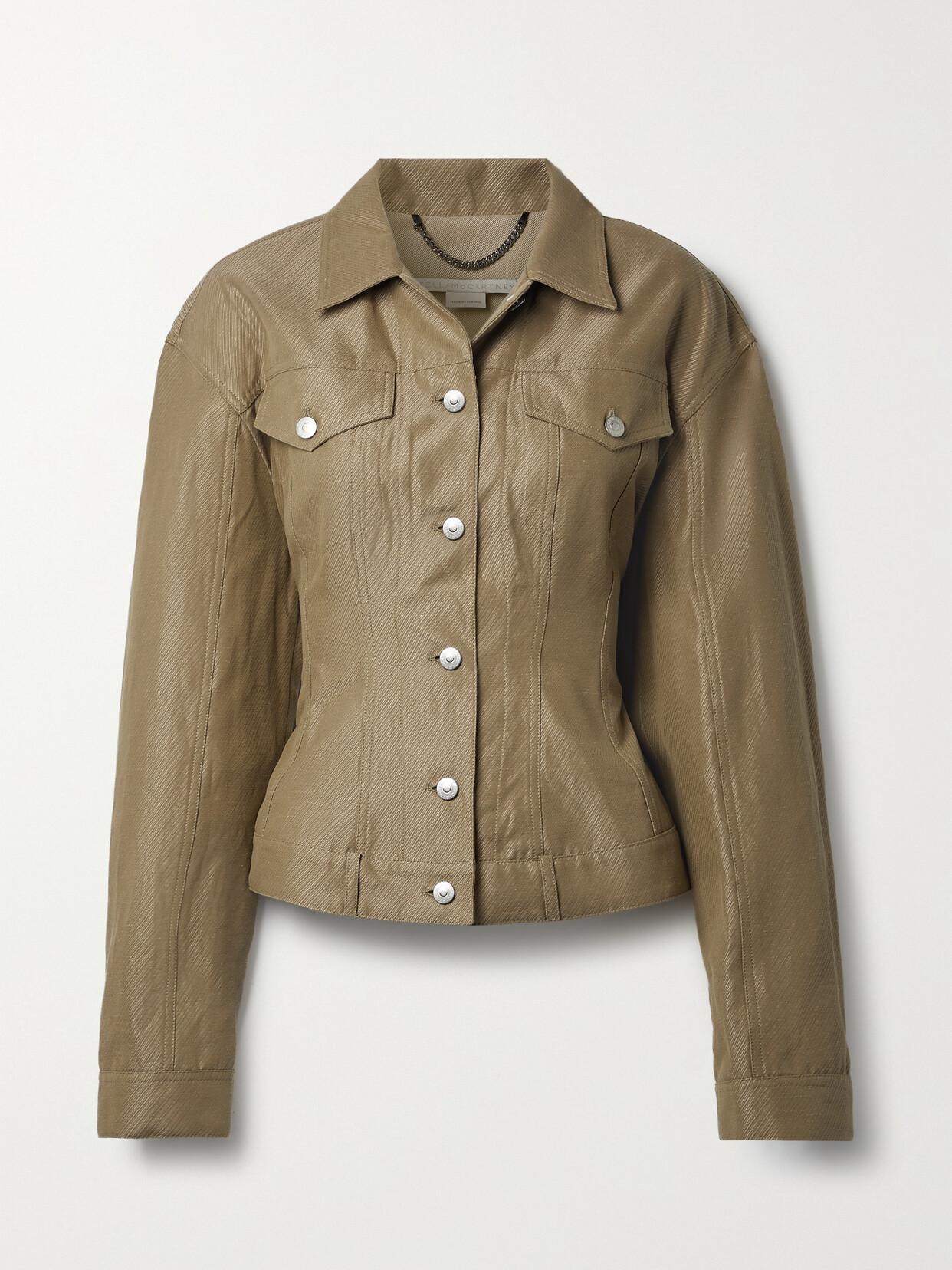 Stella McCartney - Cotton And Linen-blend Jacket - Brown