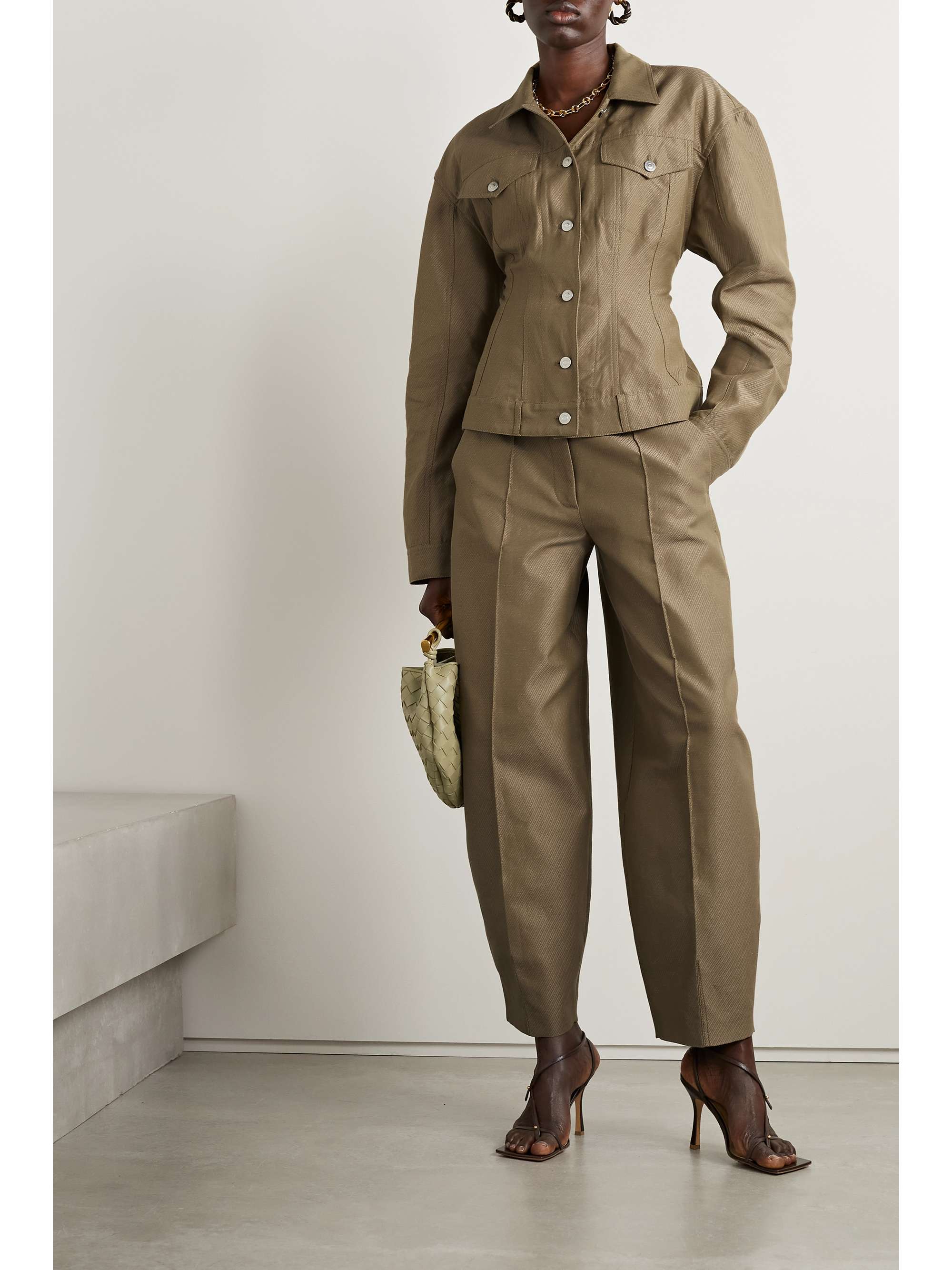 STELLA MCCARTNEY Cotton and linen-blend jacket | NET-A-PORTER