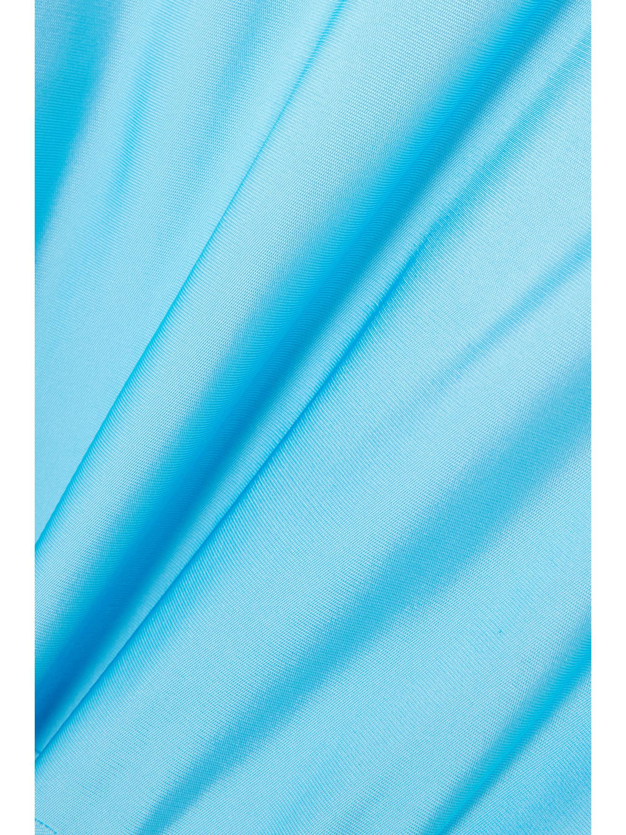 STELLA MCCARTNEY Cape-effect asymmetric jersey maxi dress