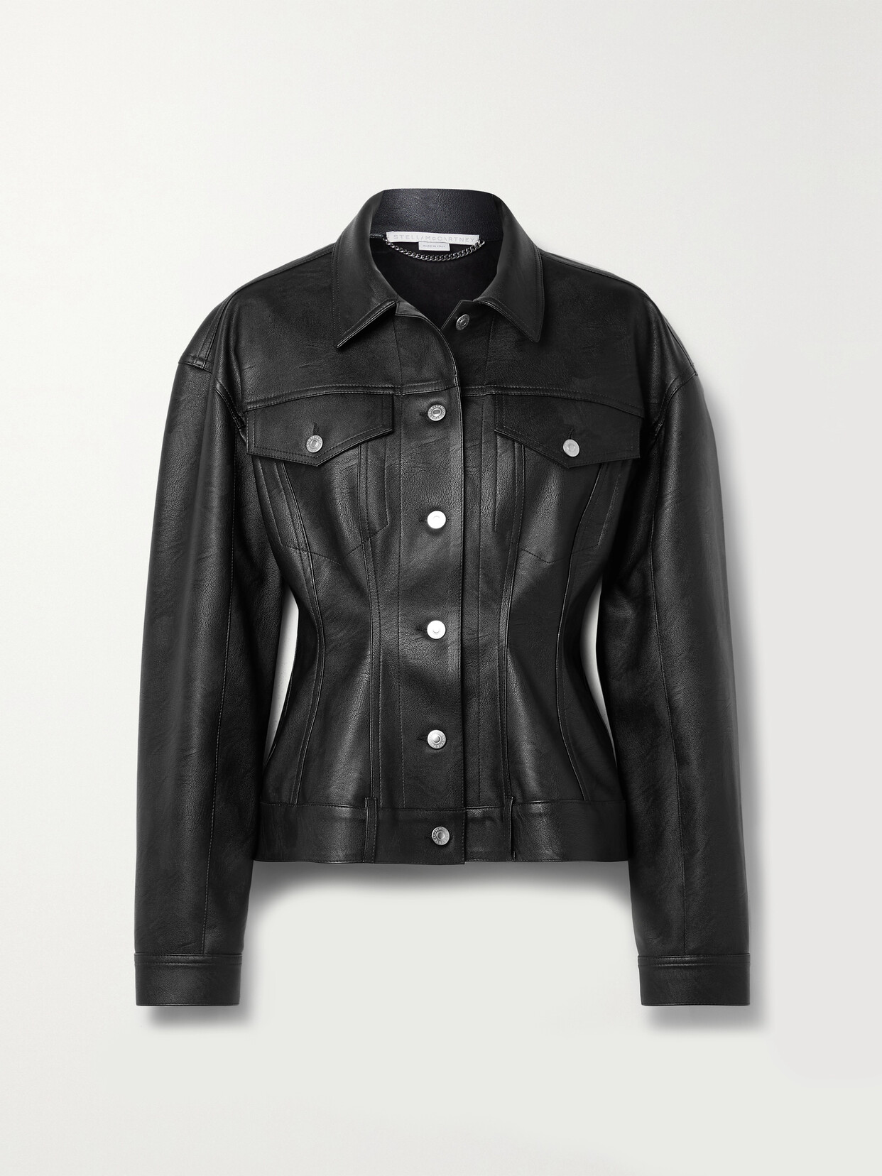 Stella McCartney - Vegetarian Leather Jacket - Black