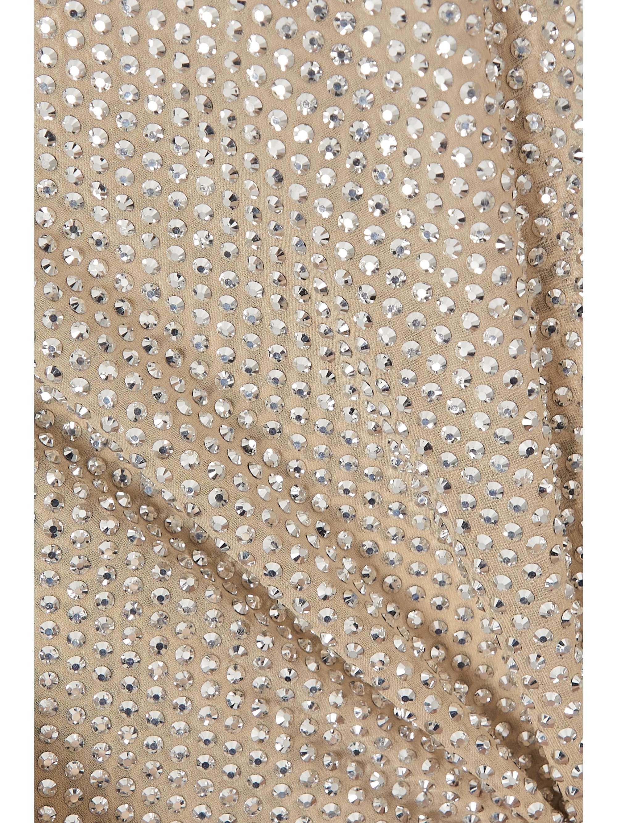 STELLA MCCARTNEY シルクジョーゼット ケープ風 ミニワンピース クリスタル付き
