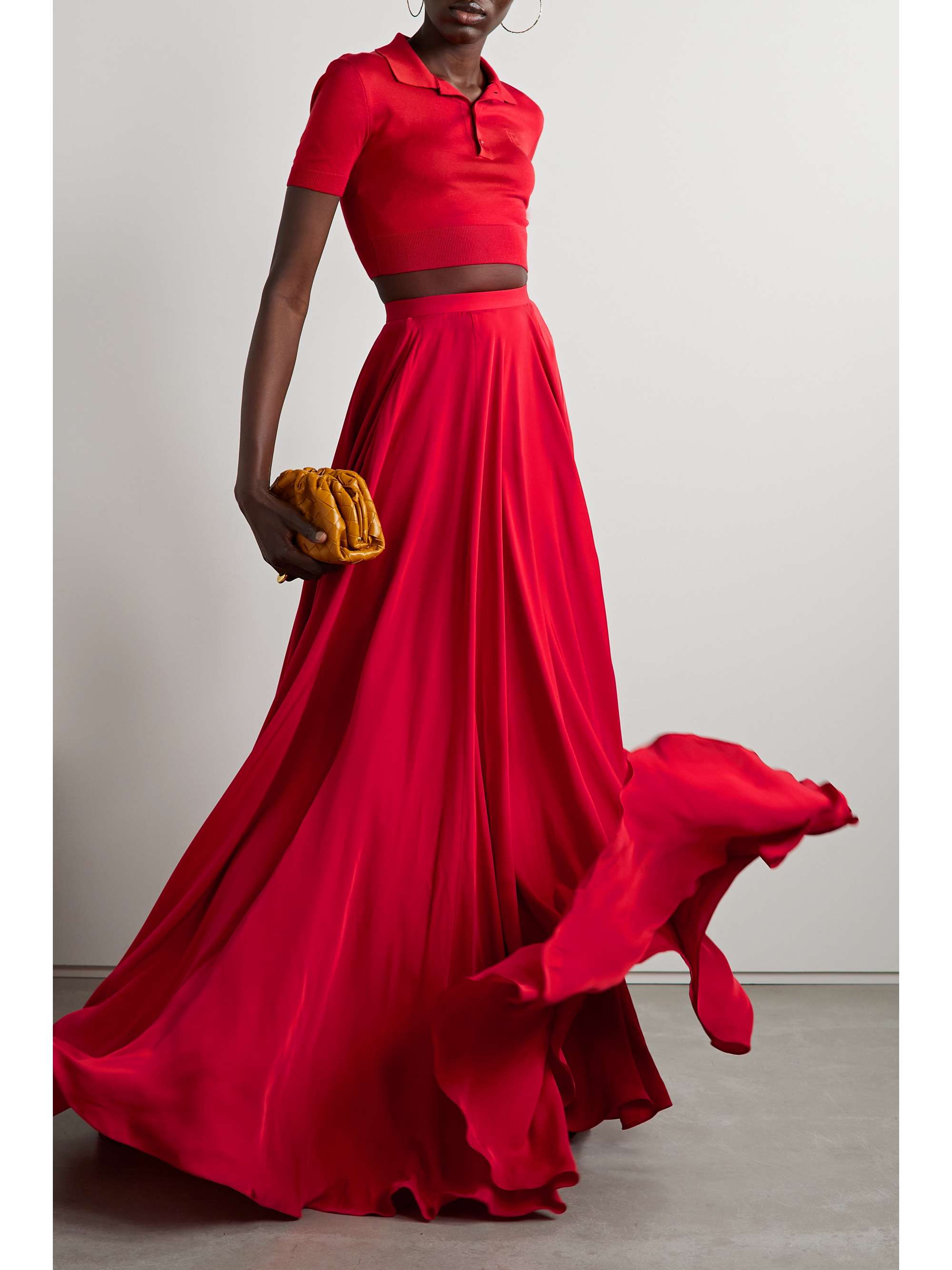 RALPH LAUREN COLLECTION Maguire woven maxi skirt