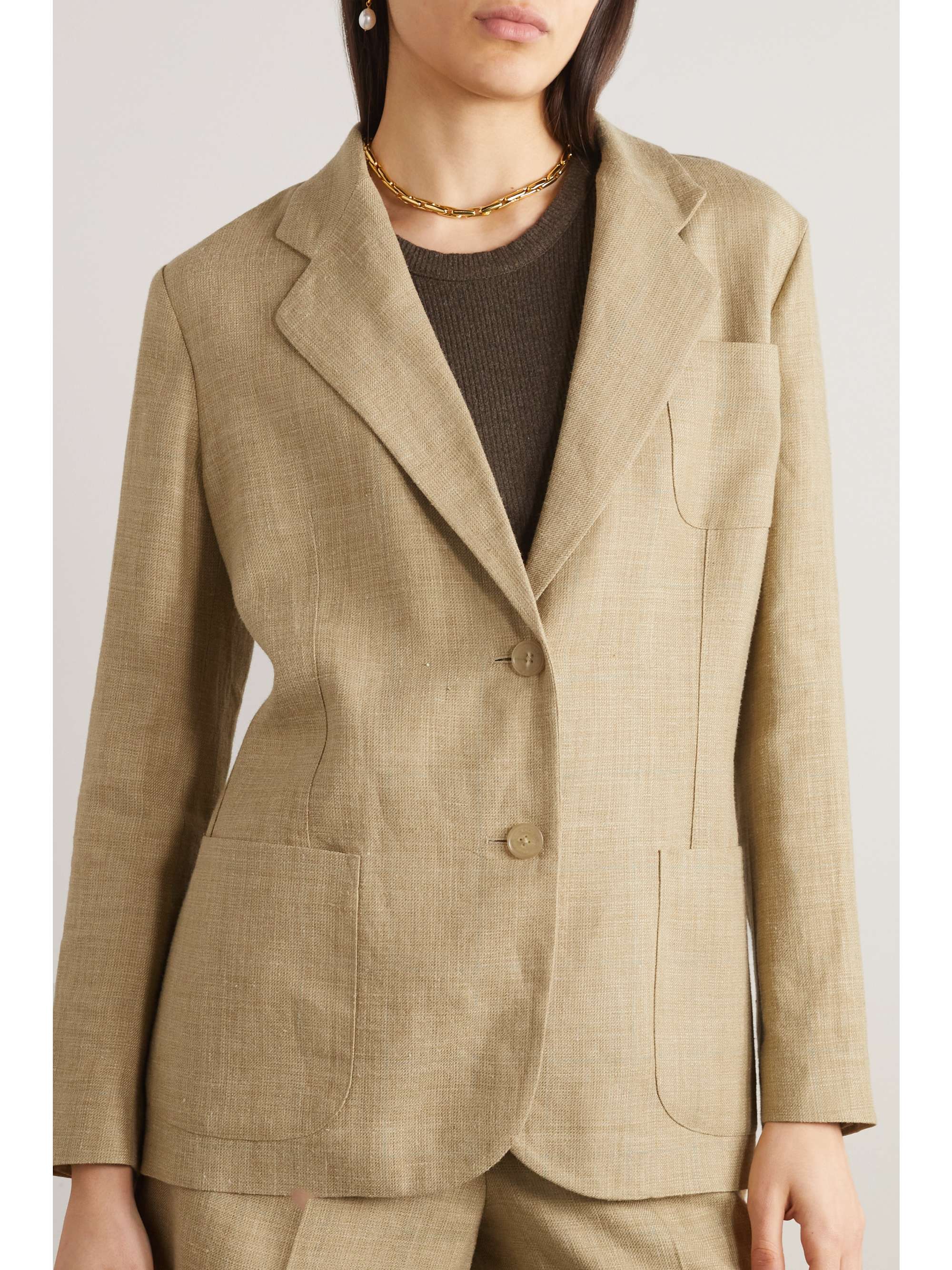 RALPH LAUREN COLLECTION Giuseppina checked tweed blazer