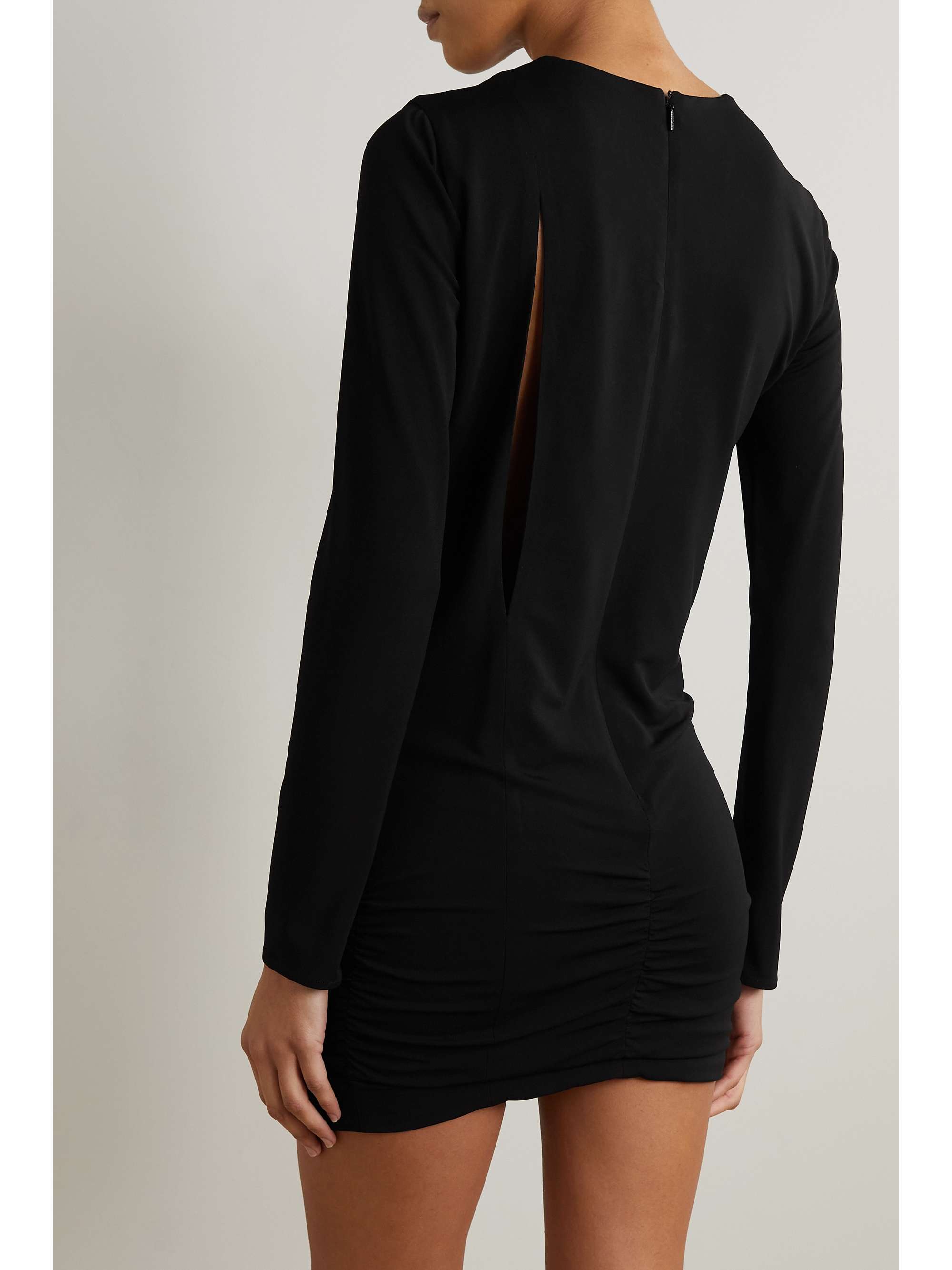 VERSACE Cutout stretch-jersey mini dress
