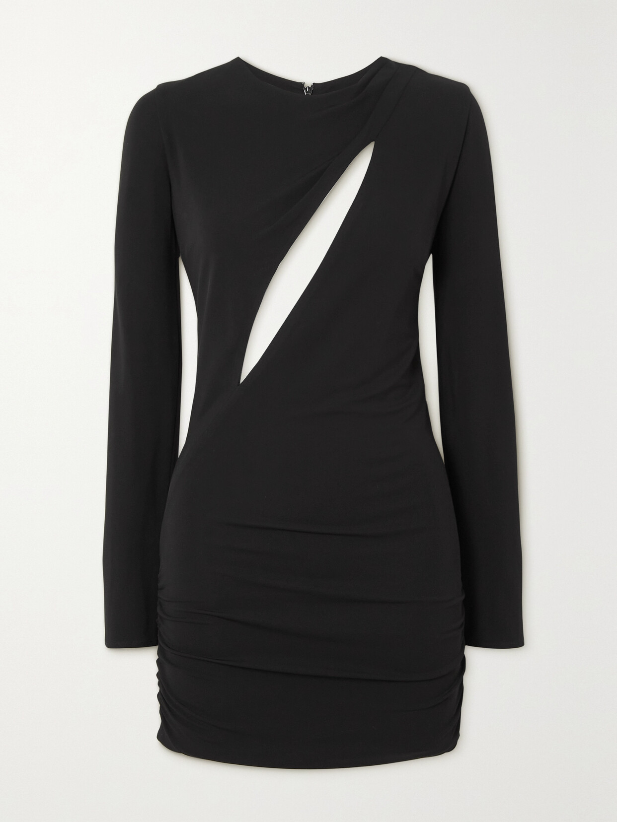 VERSACE CUTOUT STRETCH-JERSEY MINI DRESS