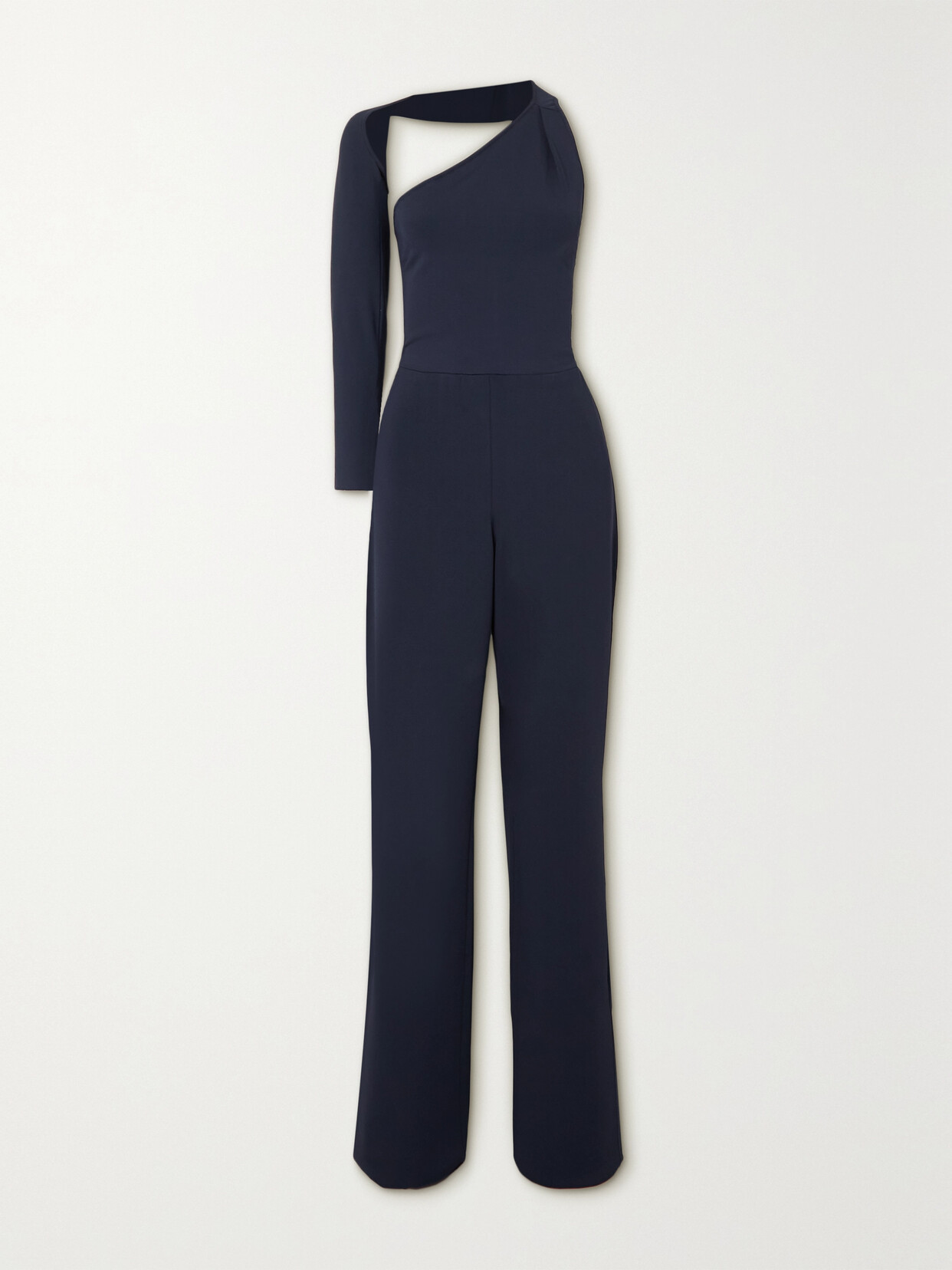Ralph Lauren Collection - One-sleeve Stretch-jersey Jumpsuit - Blue
