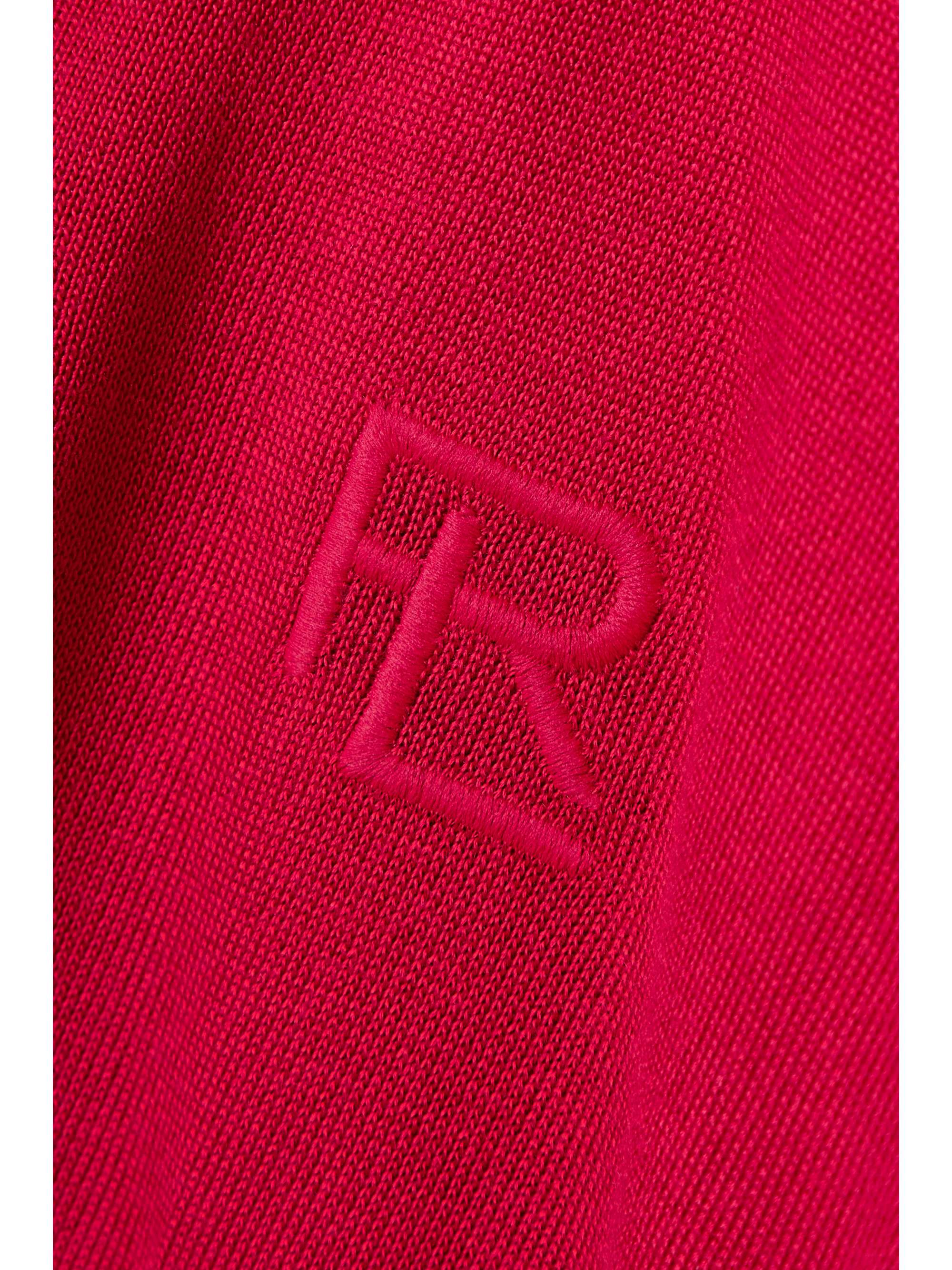 RALPH LAUREN COLLECTION Cropped silk polo shirt