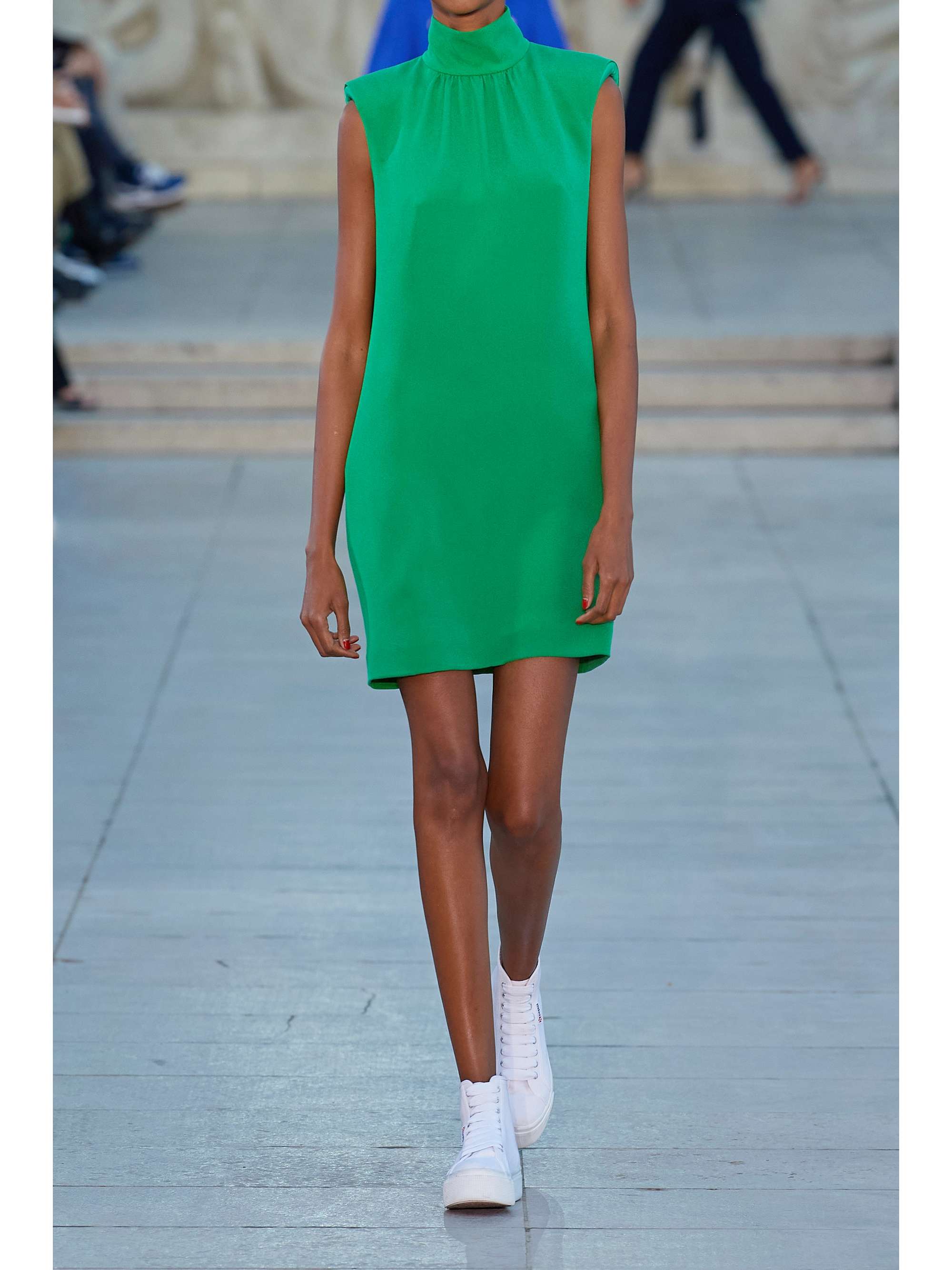 AKRIS Draped open-back silk-crepe mini dress