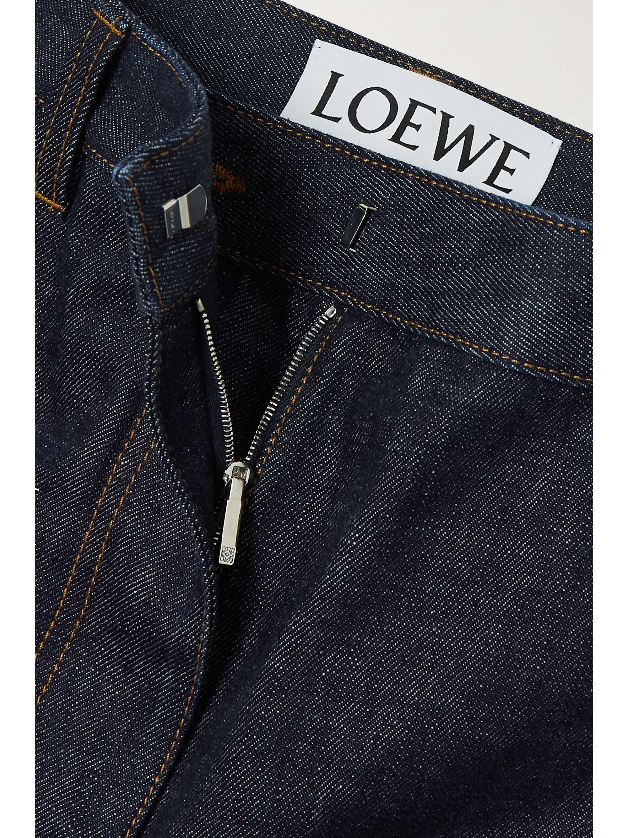 LOEWE Mid-rise tapered cargo jeans