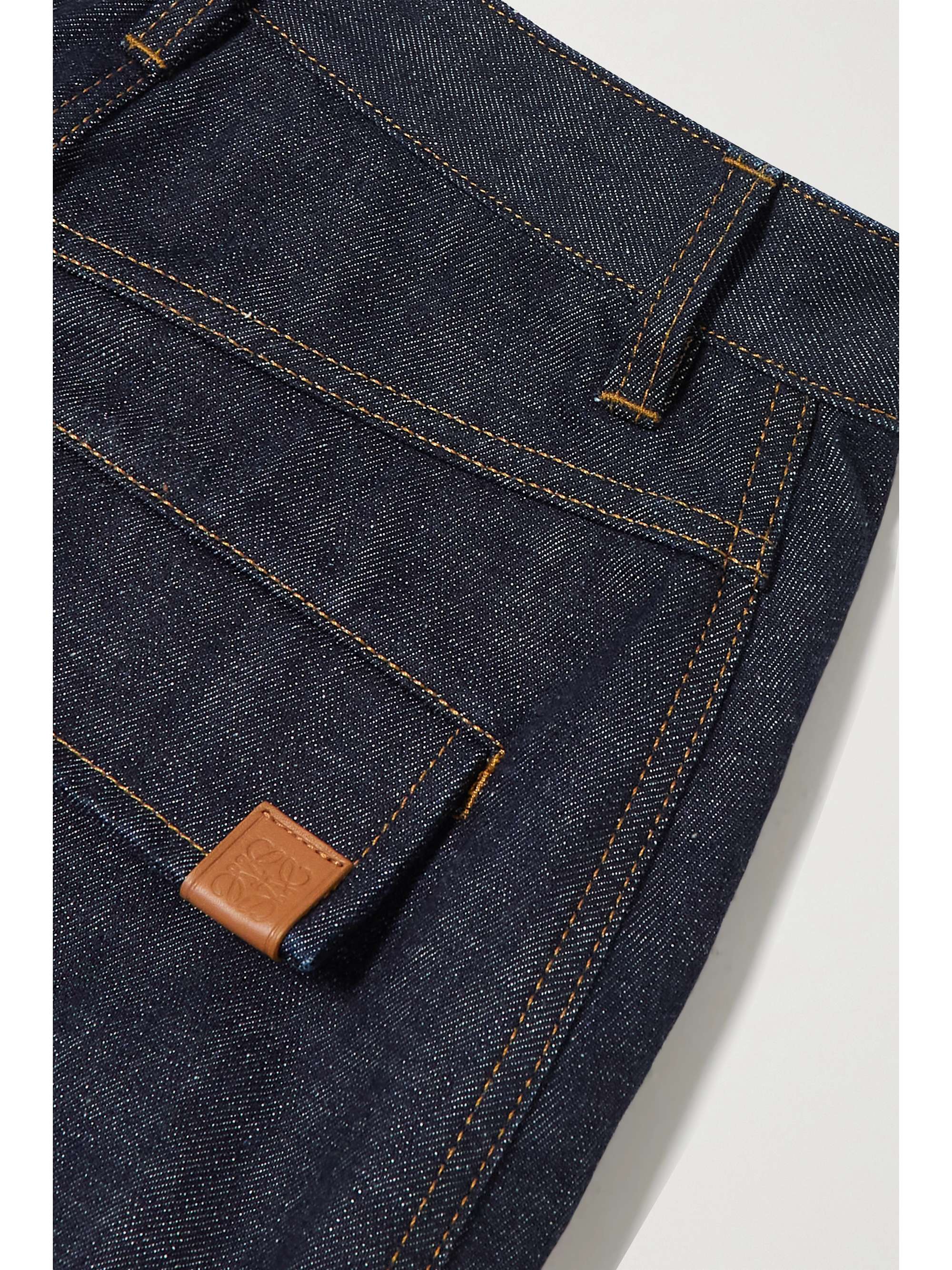 LOEWE Mid-rise tapered cargo jeans