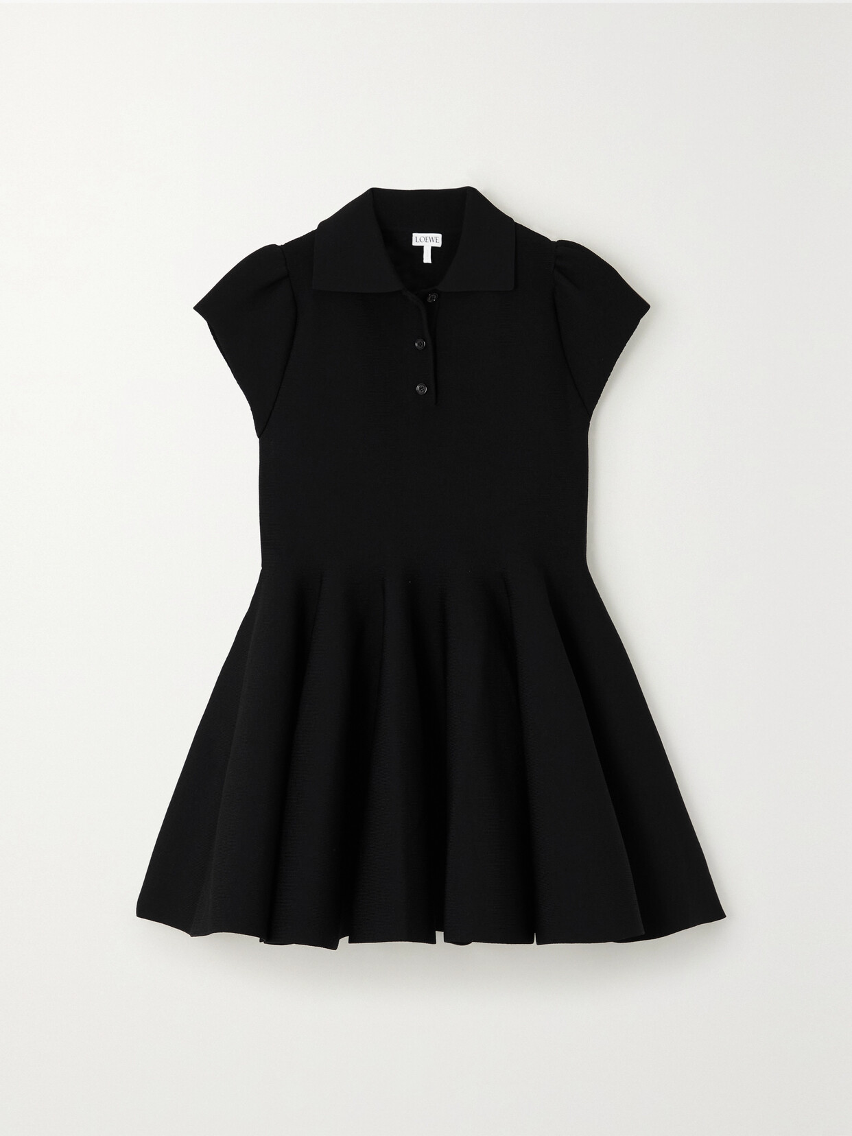 Loewe - Stretch-knit Mini Dress - Black