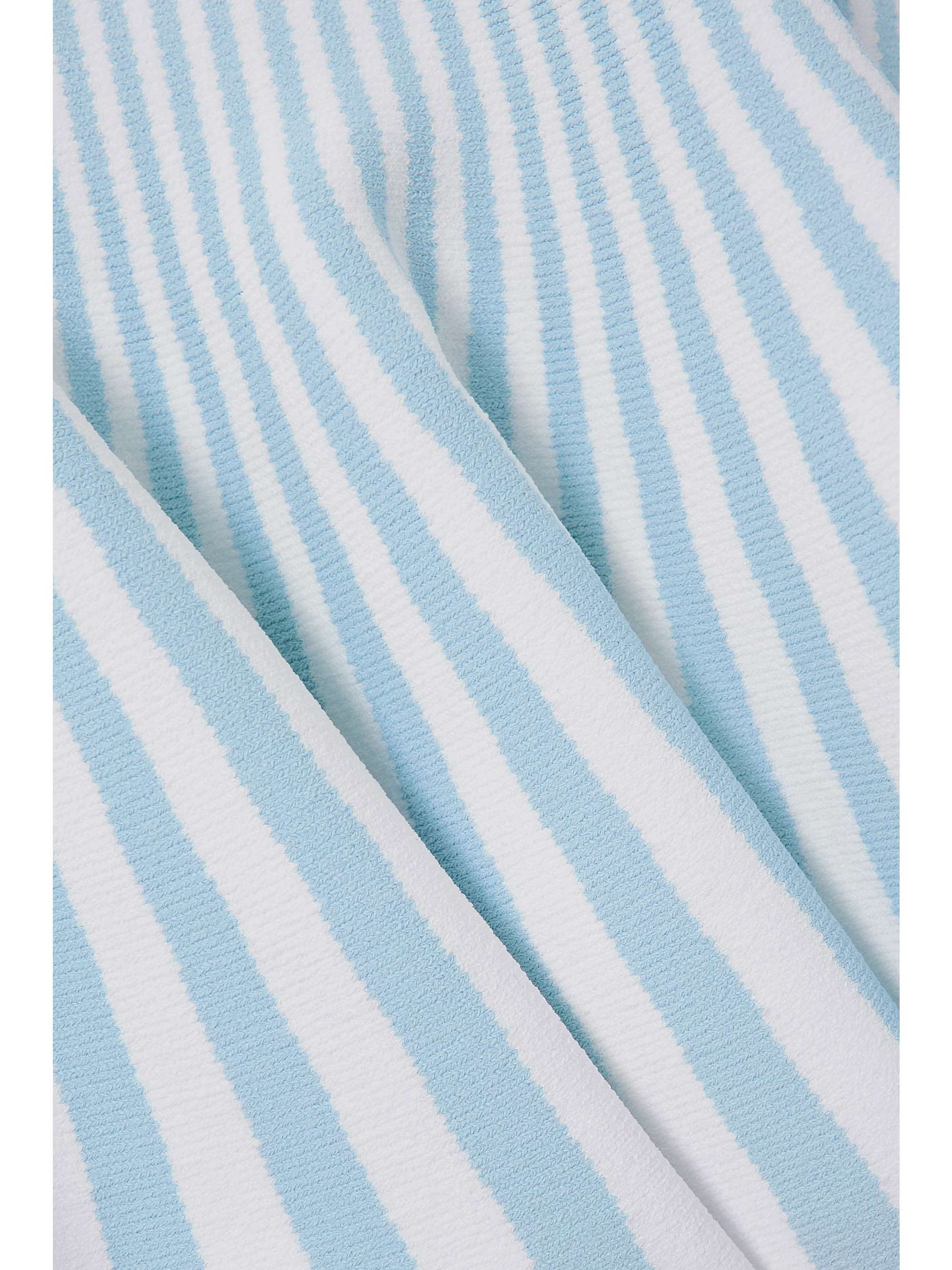 LOEWE Striped stretch-knit mini dress