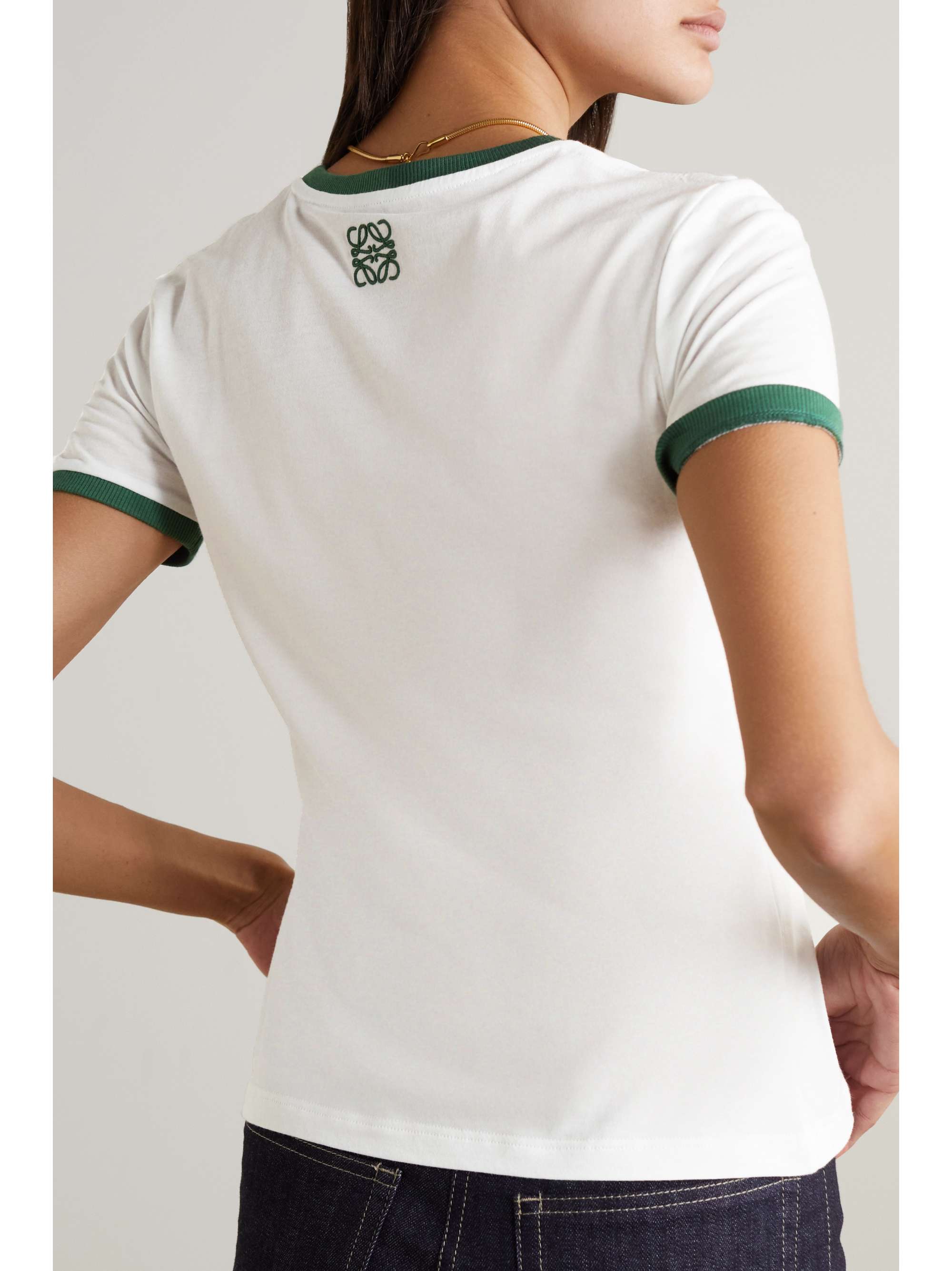 LOEWE Printed cotton-jersey T-shirt