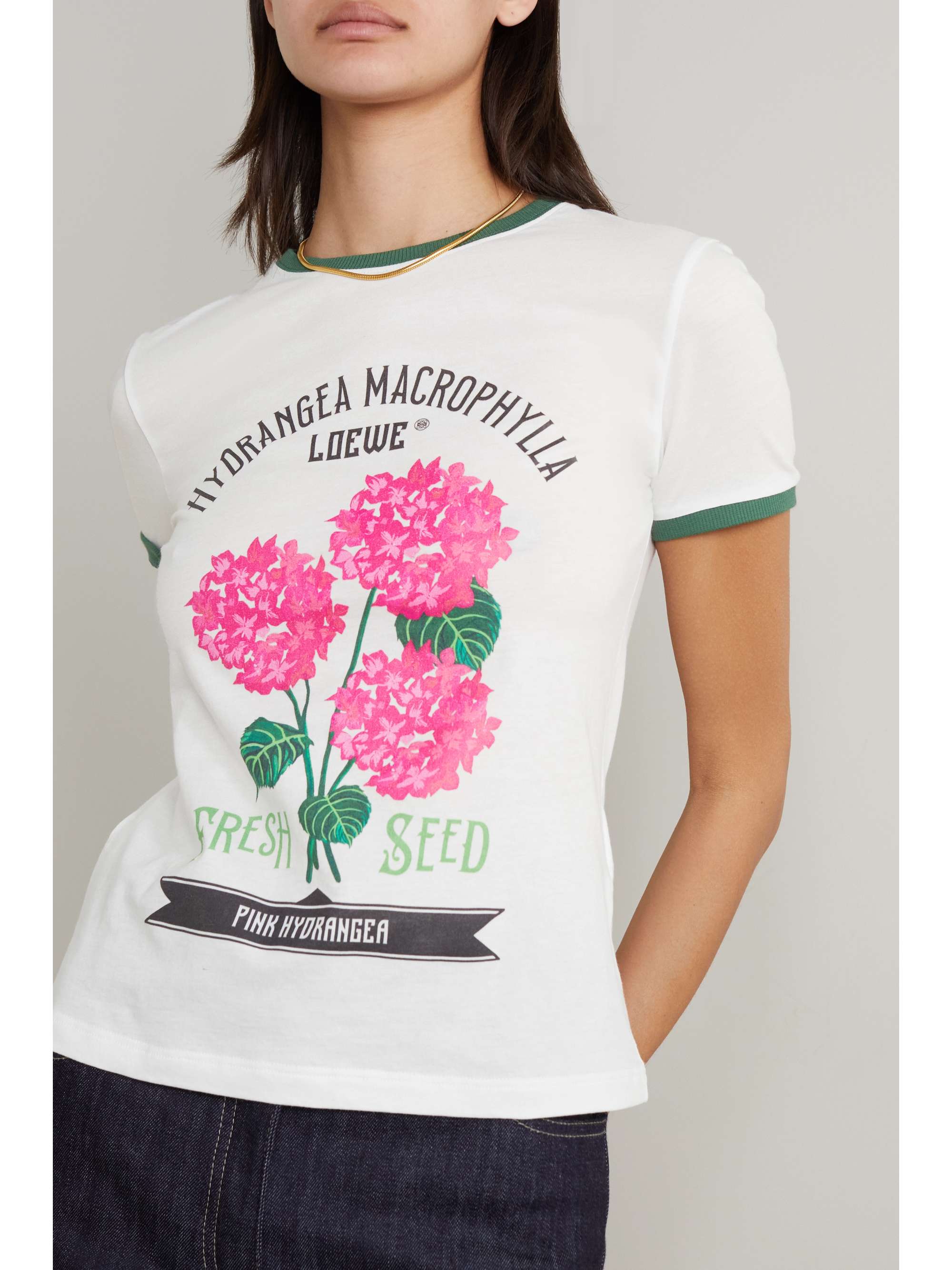 LOEWE Printed cotton-jersey T-shirt