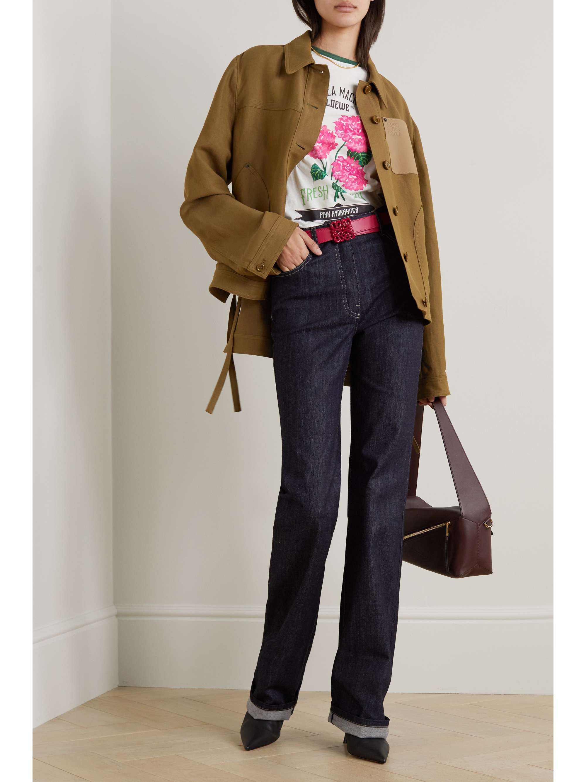 LOEWE Printed cotton-jersey T-shirt