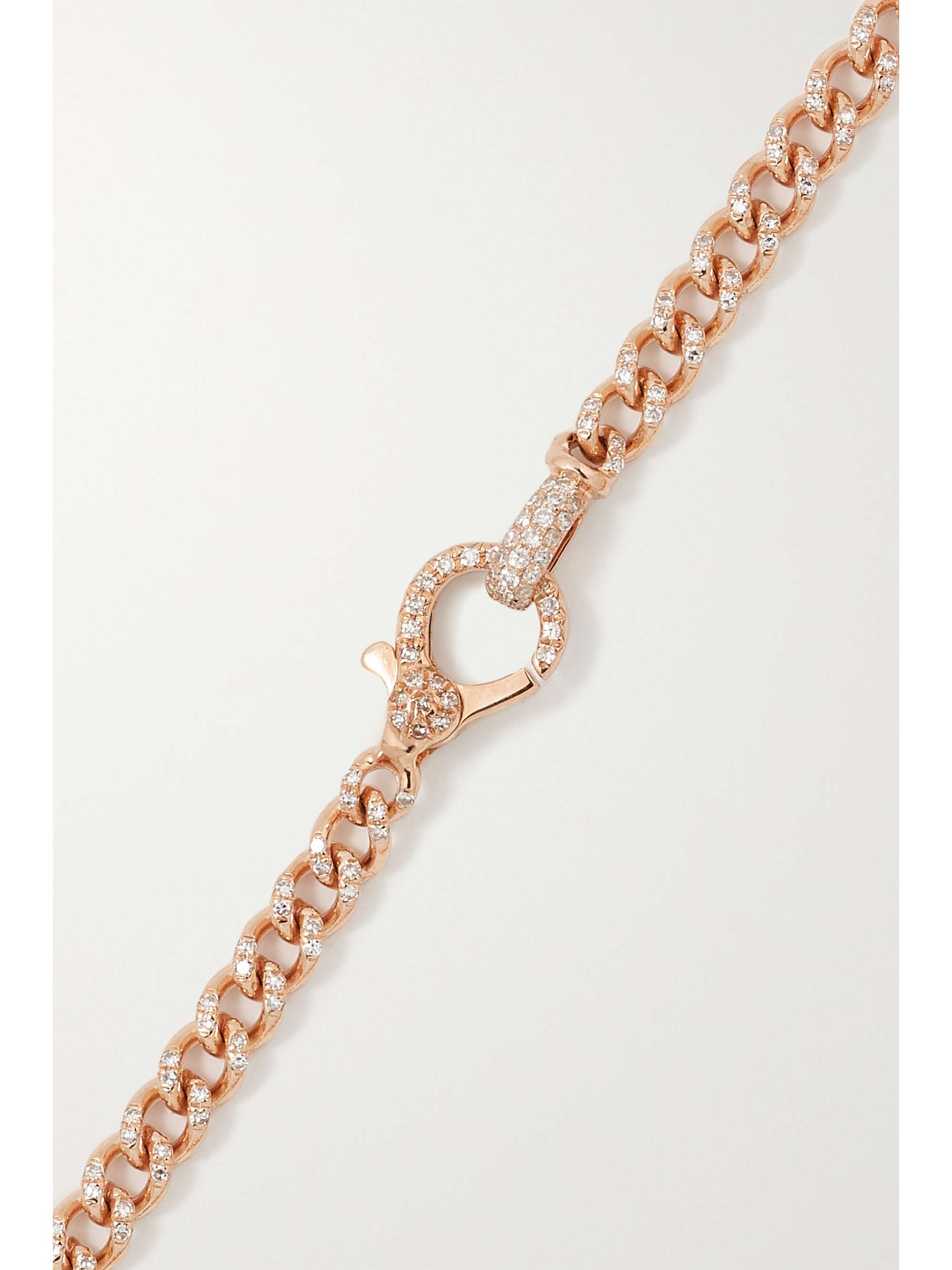 SHAY Baby 18-karat rose gold diamond bracelet