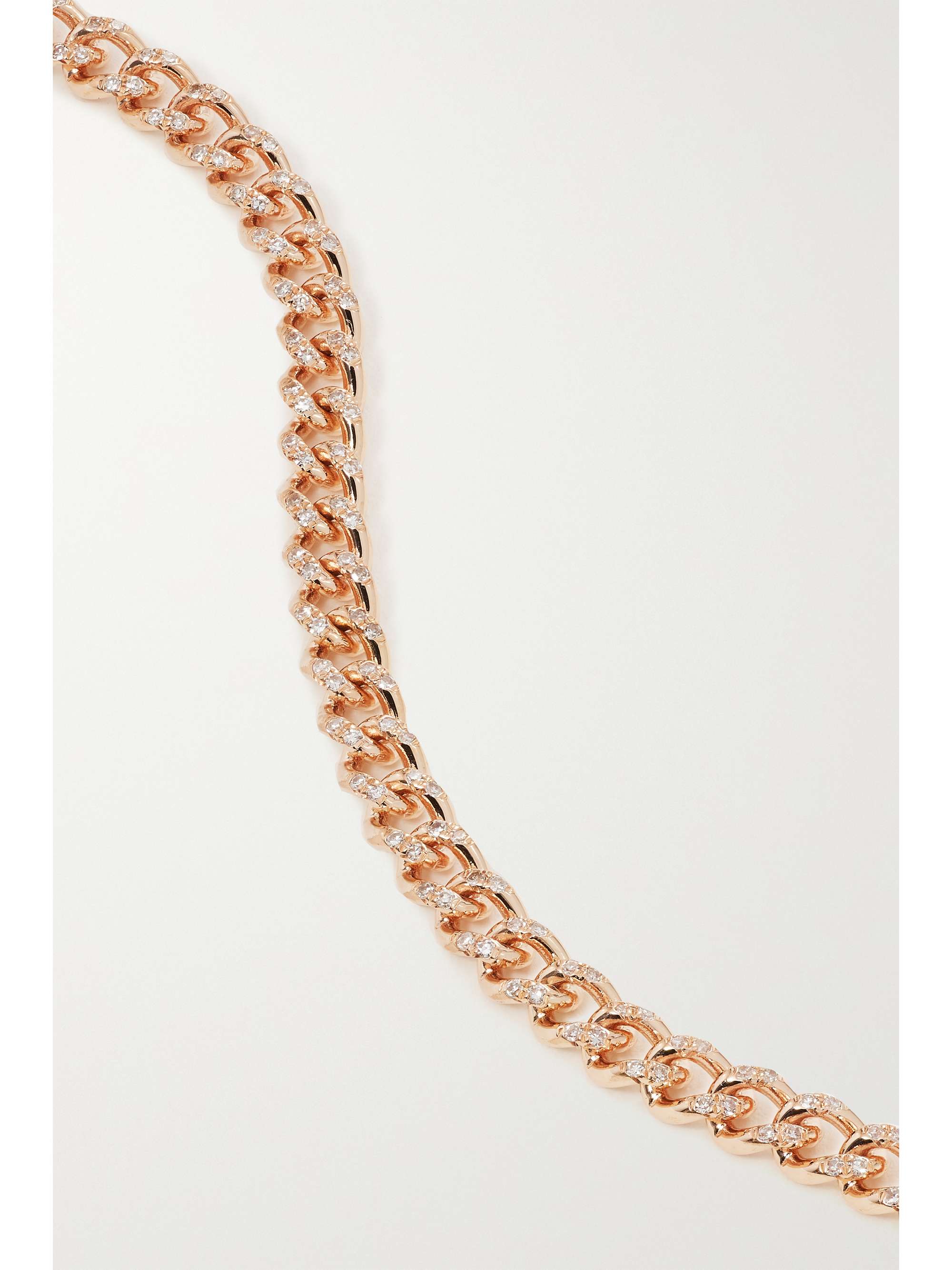 SHAY Baby 18-karat rose gold diamond bracelet