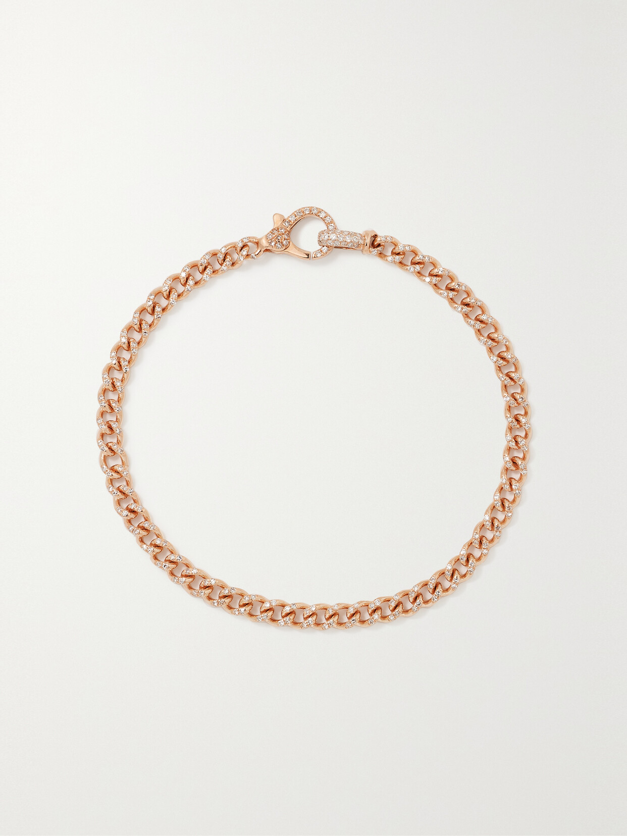 SHAY - Baby 18-karat Rose Gold Diamond Bracelet - one size