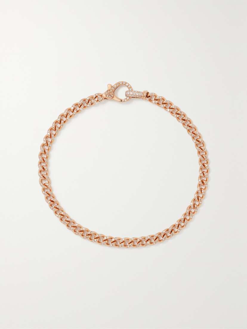 SHAY Baby 18-karat Rose Gold Diamond Bracelet