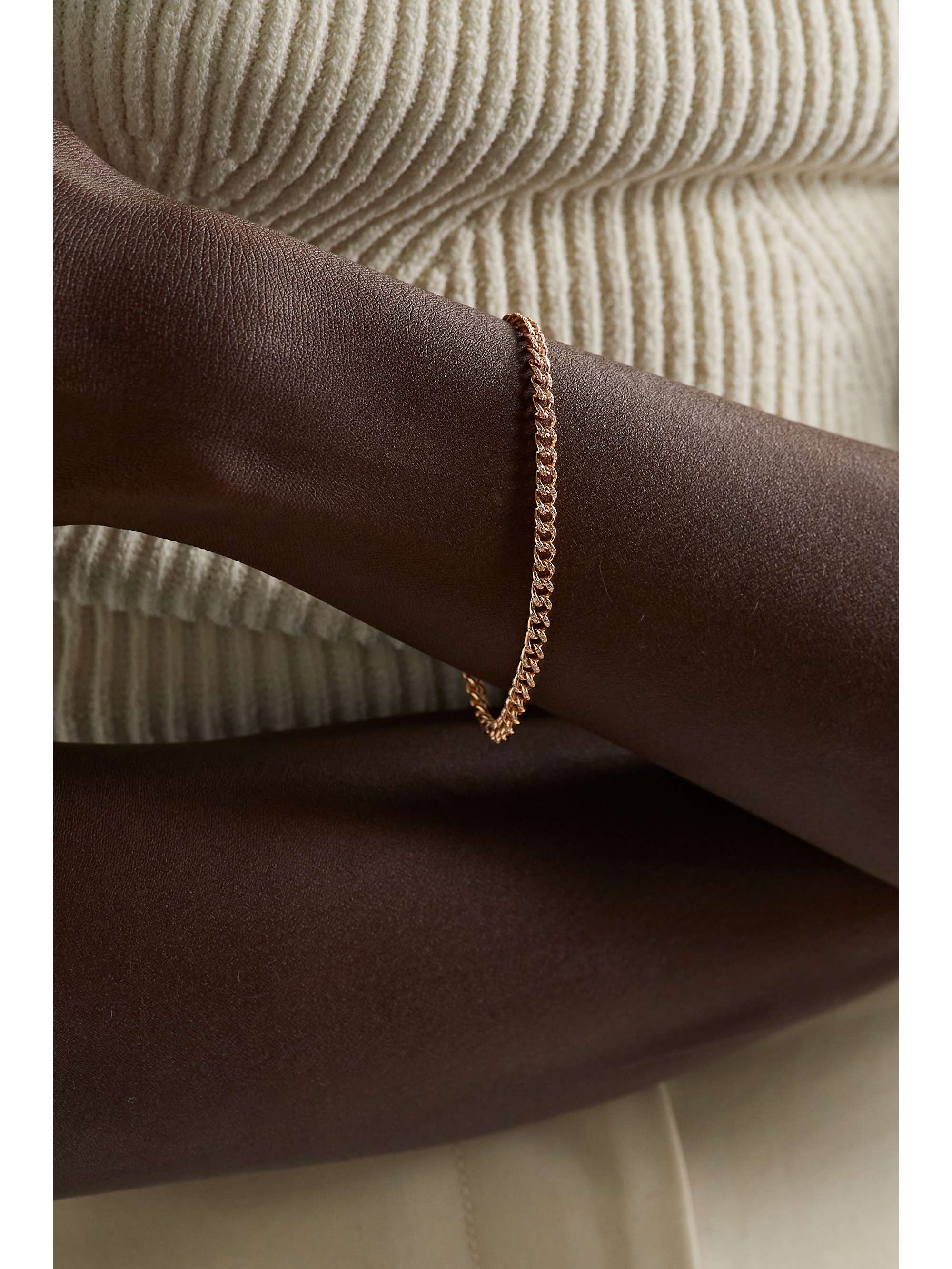 SHAY Baby 18-karat rose gold diamond bracelet