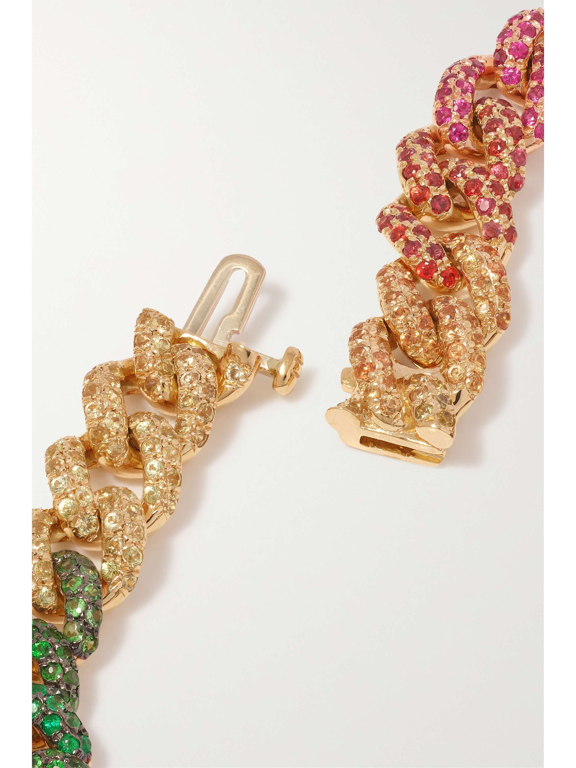 SHAY Bracelet en or 18 carats (750/1000), saphirs et diamants Rainbow