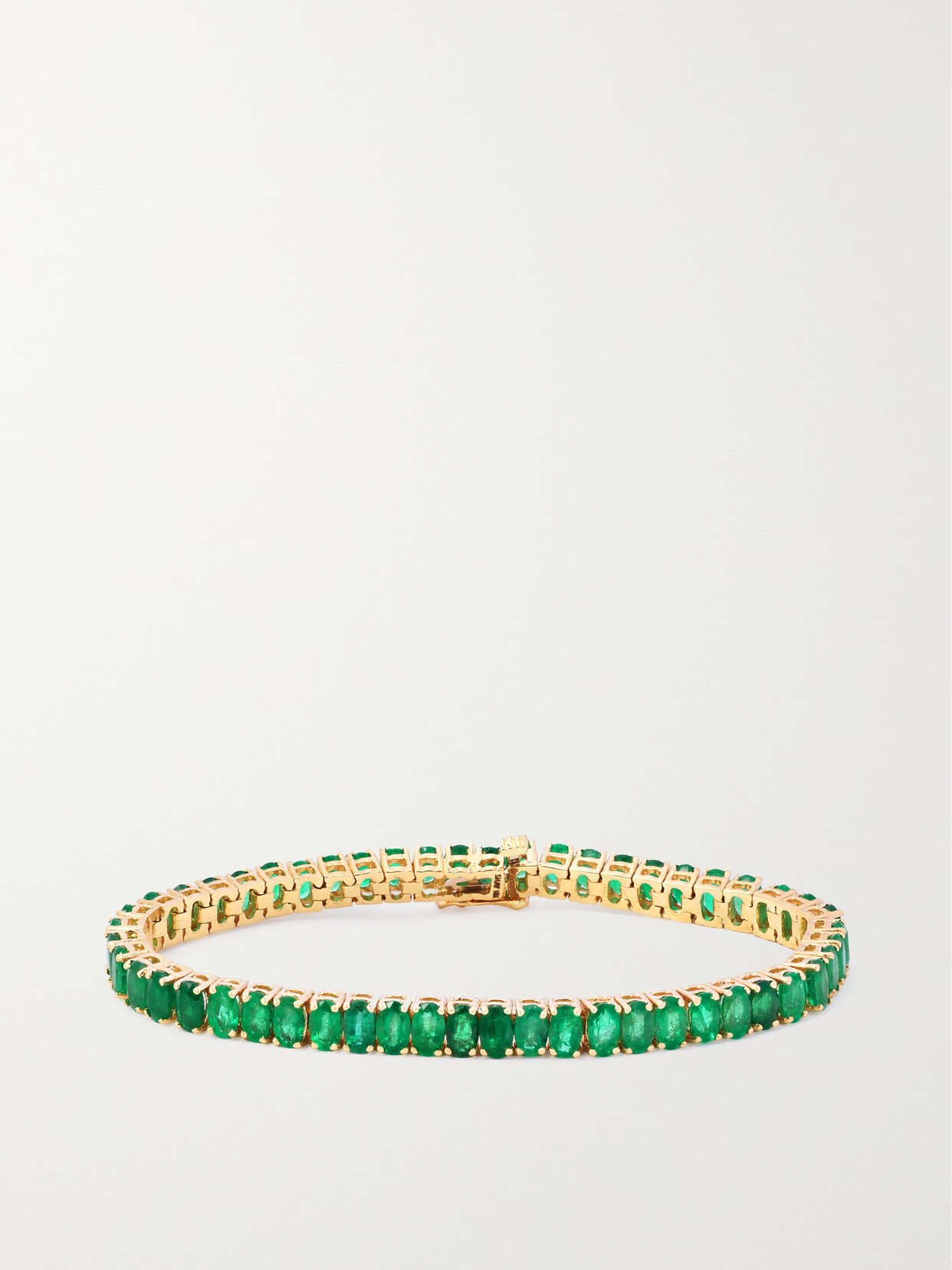 SHAY - 18-karat Gold Emerald Tennis Bracelet - one size