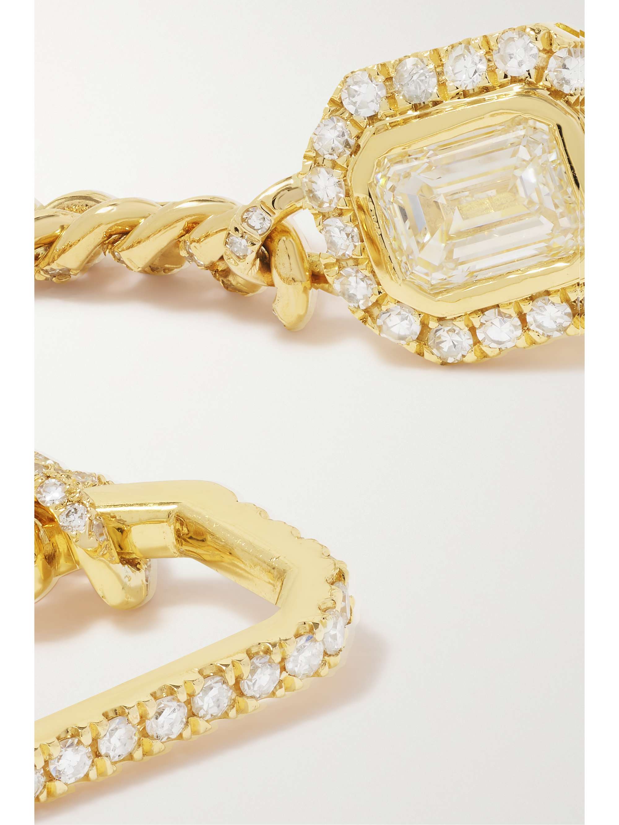 SHAY Halo 18-karat gold diamond single earring