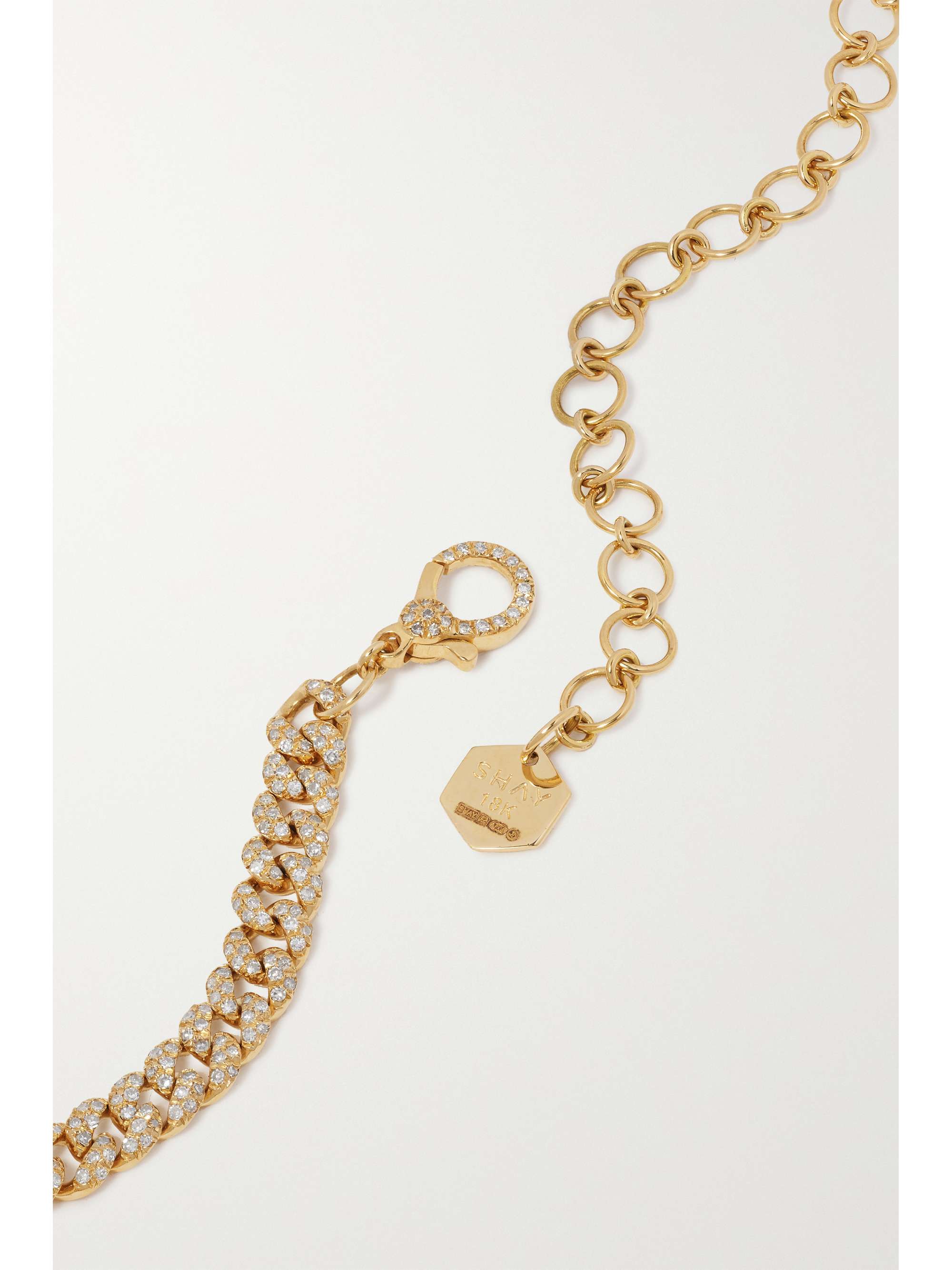 SHAY Mini 18-karat gold diamond choker