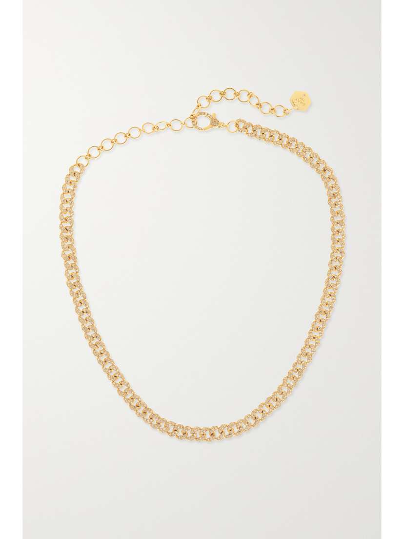 SHAY Mini 18-karat Gold Diamond Choker