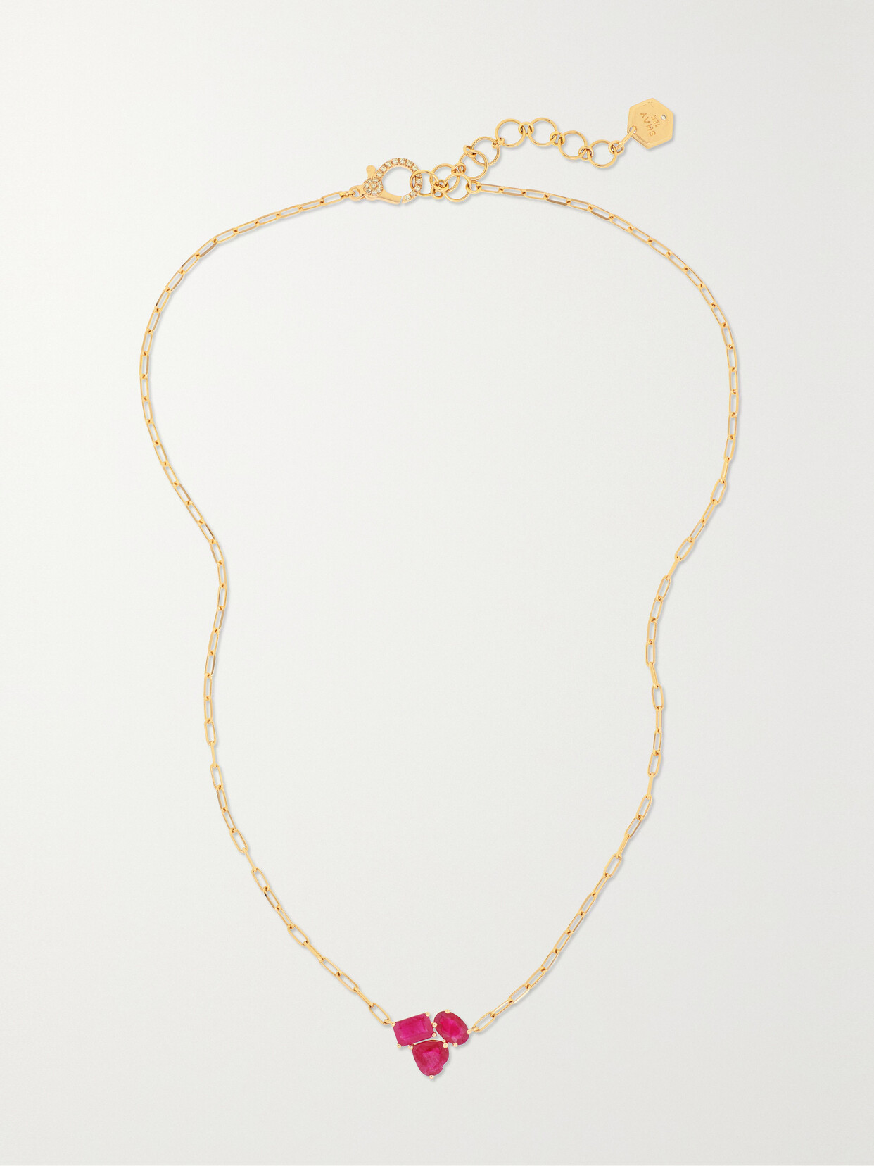 Shay 18-karat Rose Gold Ruby Necklace