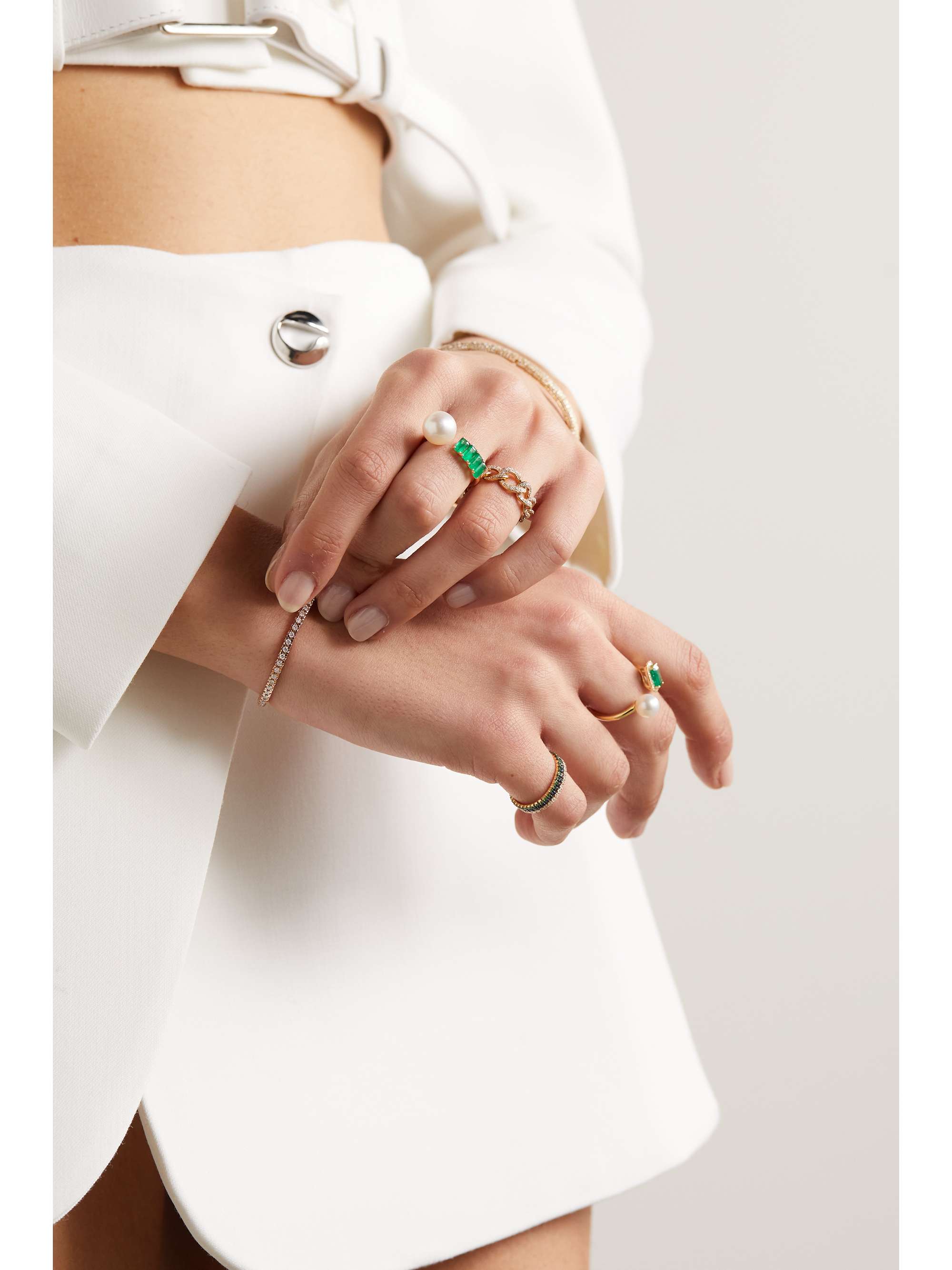 SHAY 18-karat gold multi-stone ring