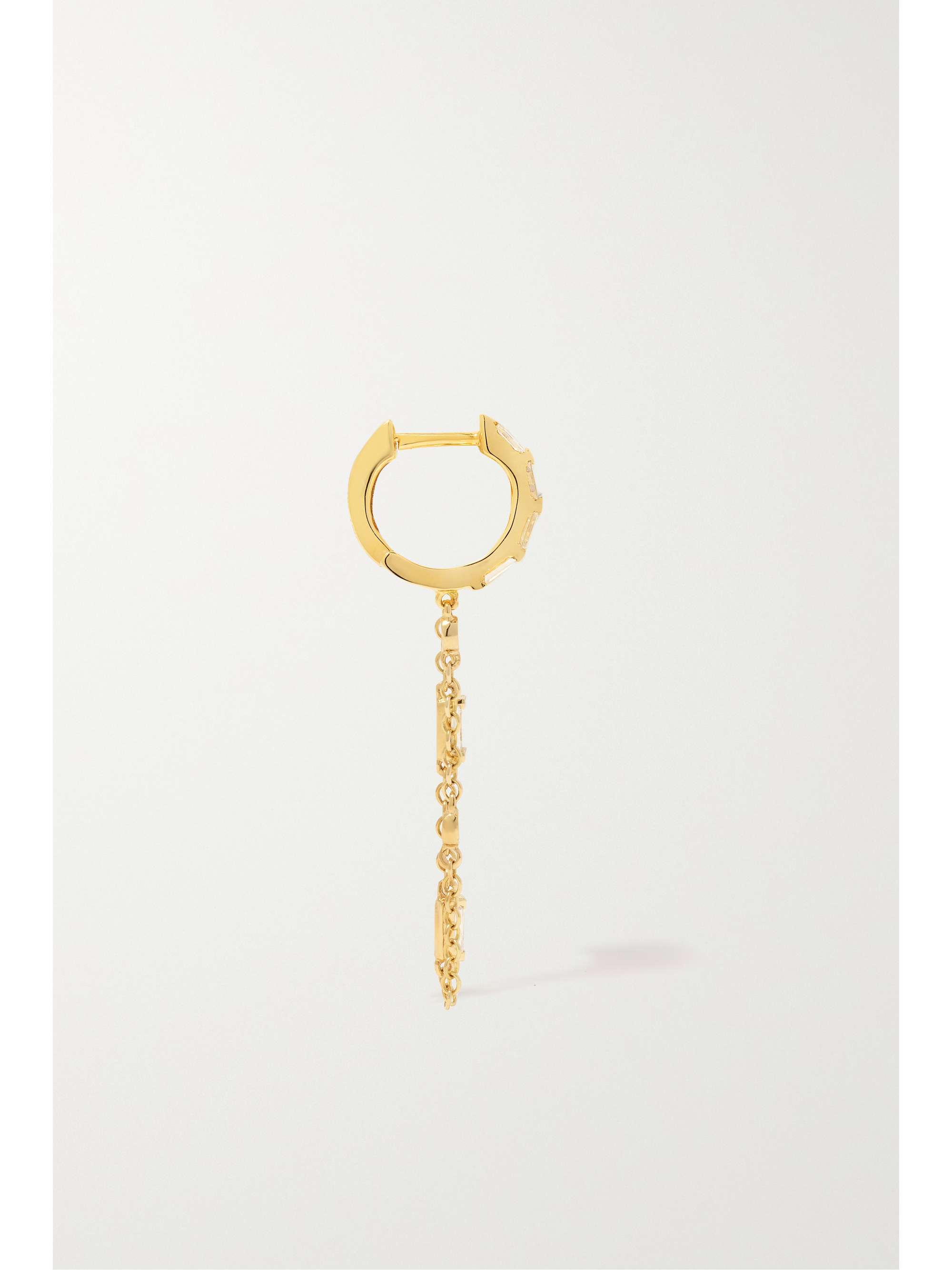 SHAY 18-karat gold diamond hoop earrings