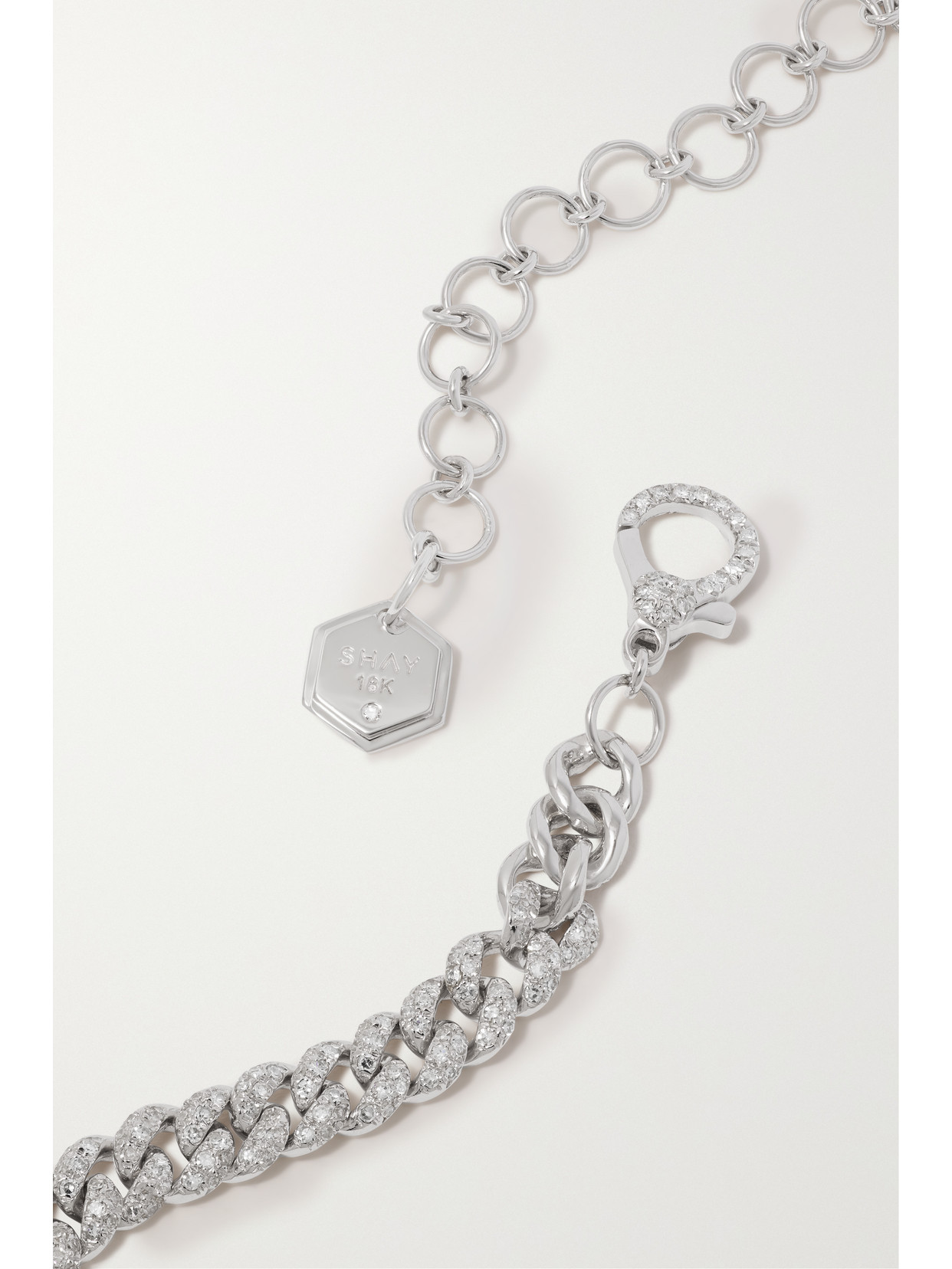 Shay Mini 18-karat White Gold Diamond Choker In White Gold