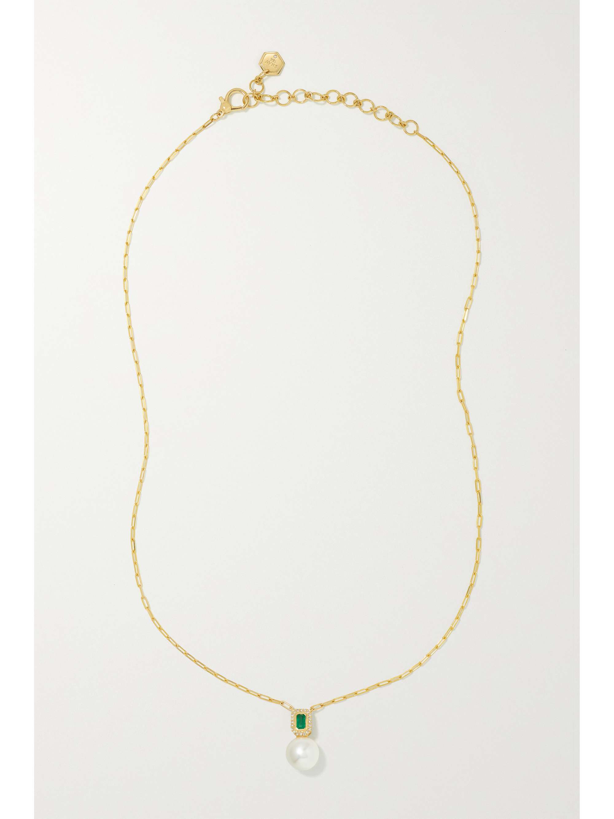 SHAY 18-karat gold multi-stone necklace